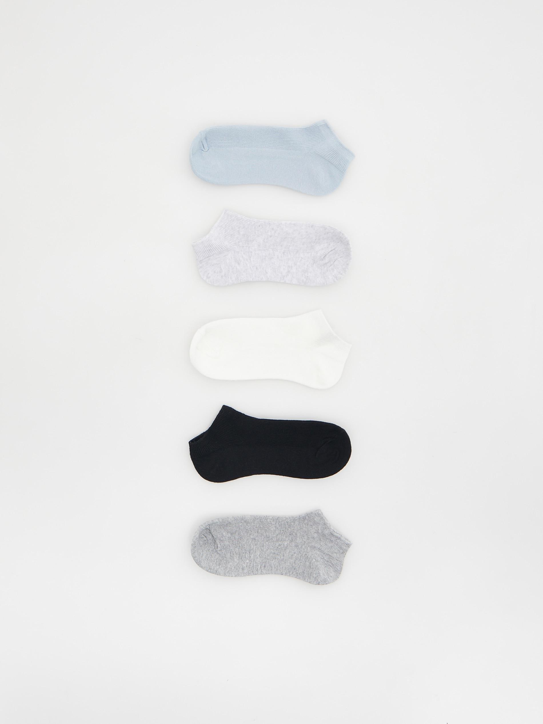Grey 5 Pack Socks, , large image number 0