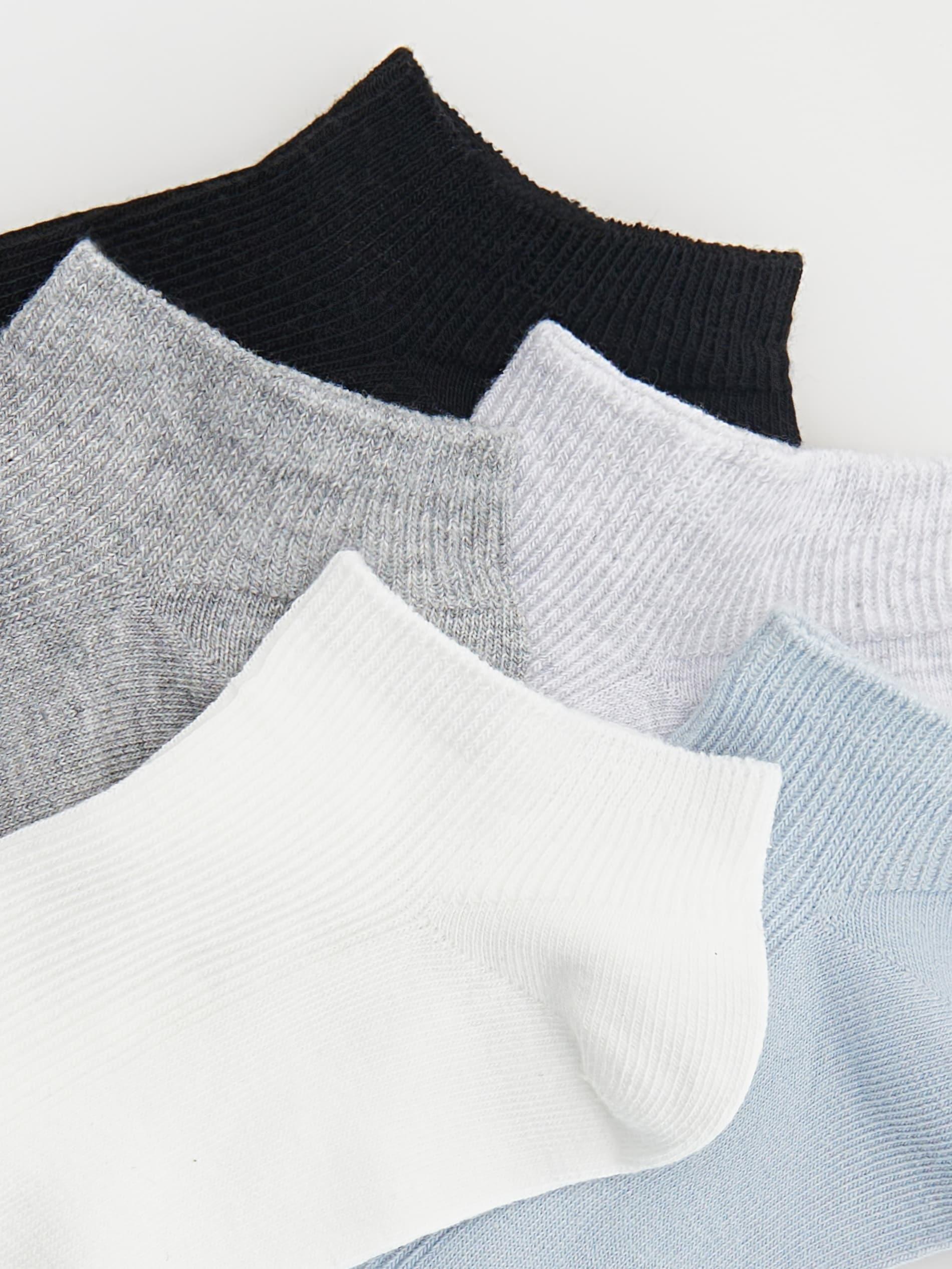 Grey 5 Pack Socks, , large image number 1