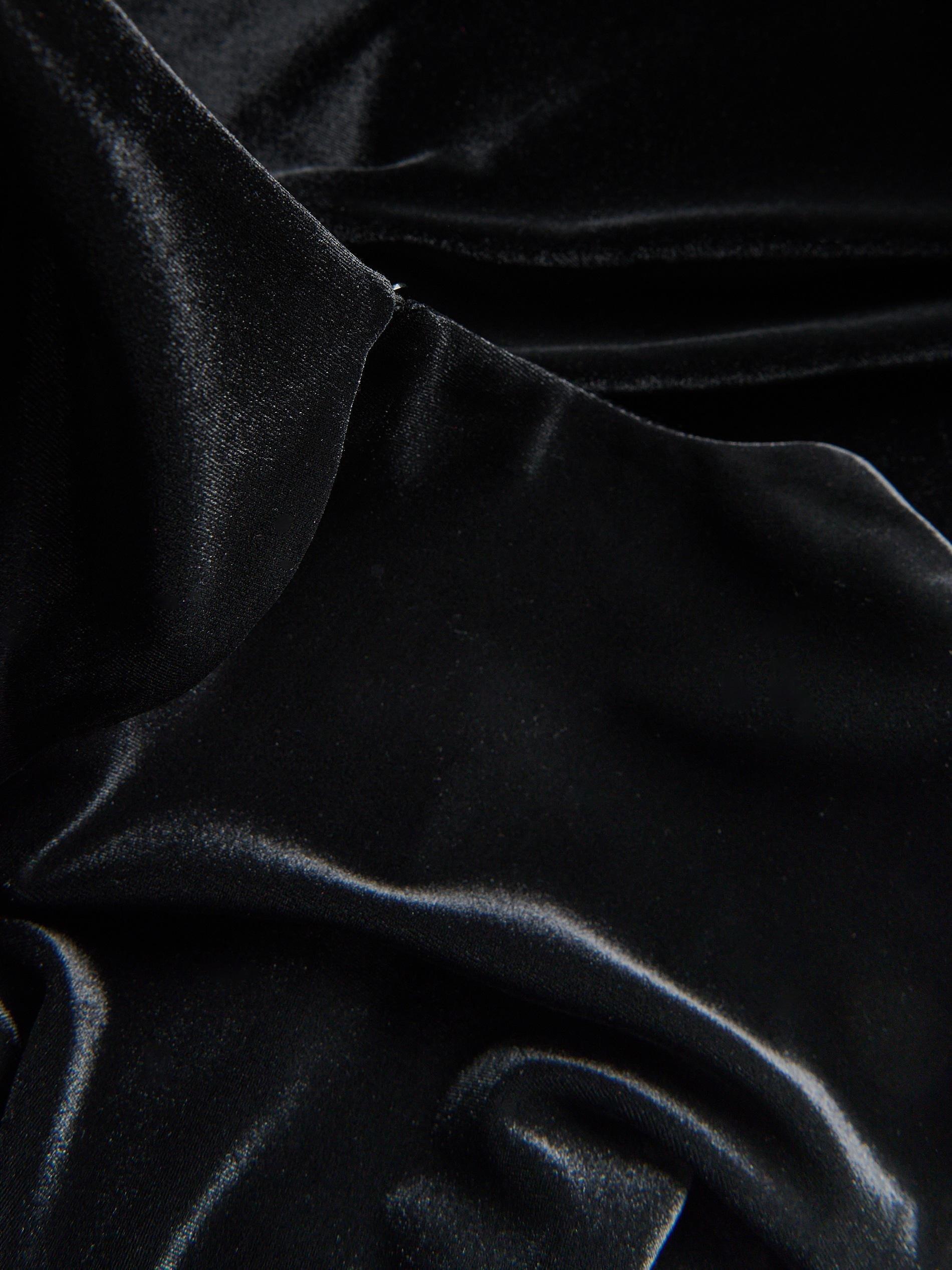 Black Velour Dress, Black, large image number 5