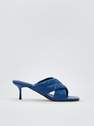 Reserved - Blue Mid Heel Sandals