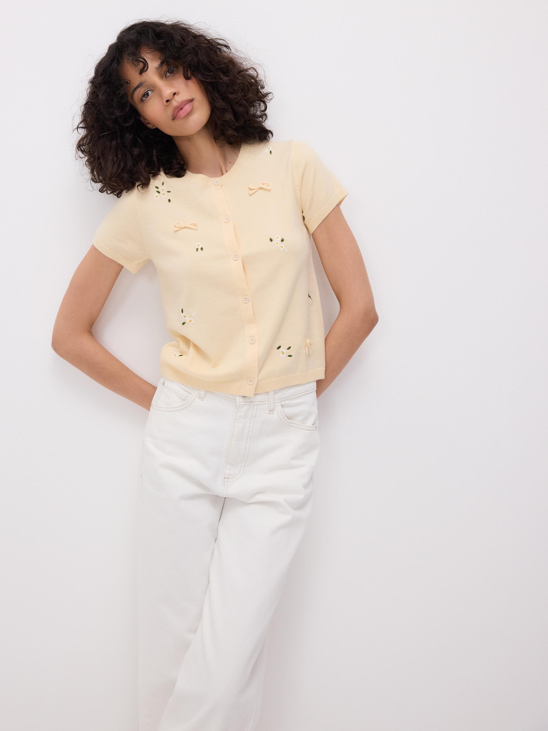 Yellow Viscose Blend Blouse, Yellow, medium