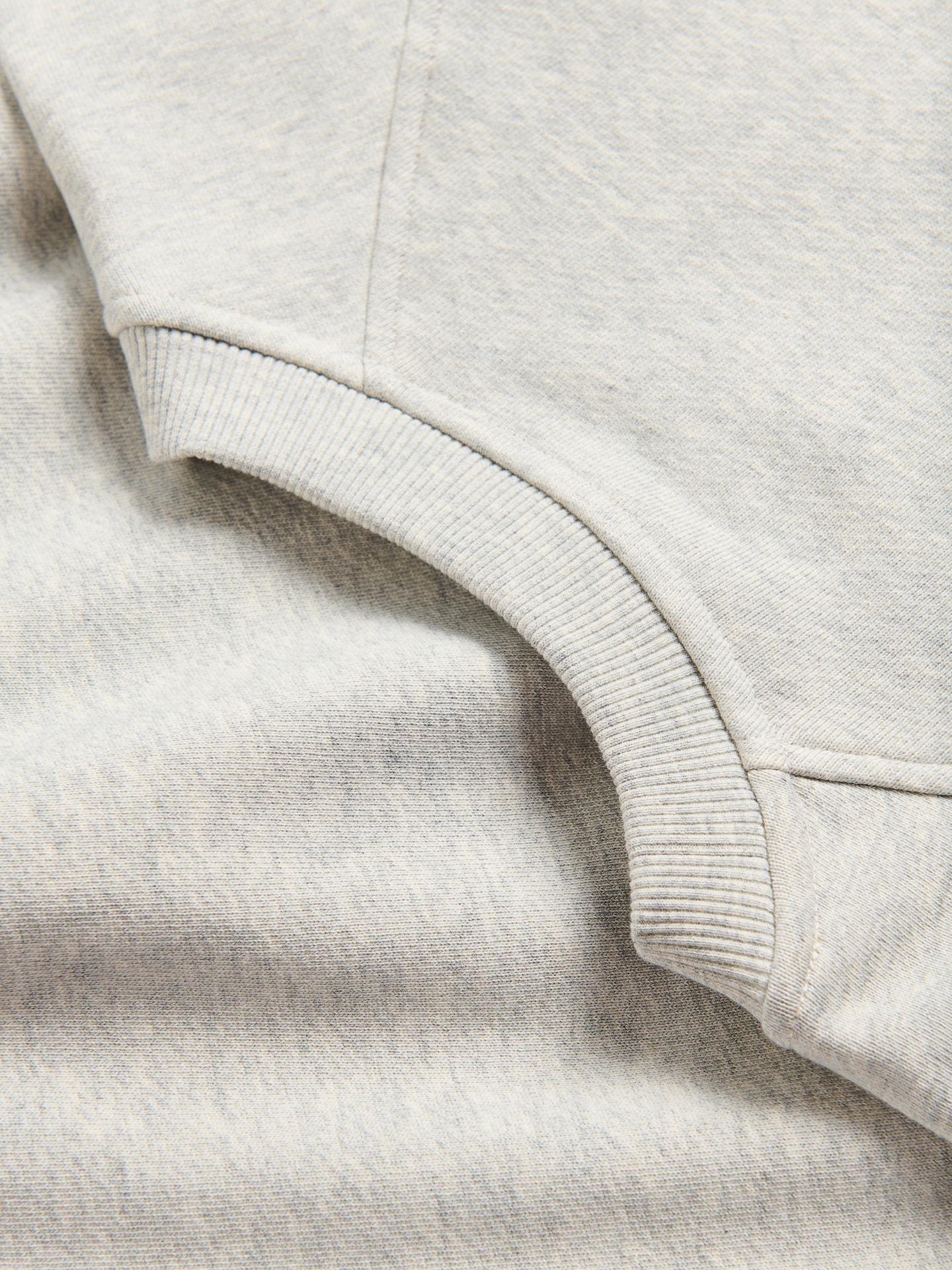Grey Plain Oversized Sweatshirt, Light grey, medium
