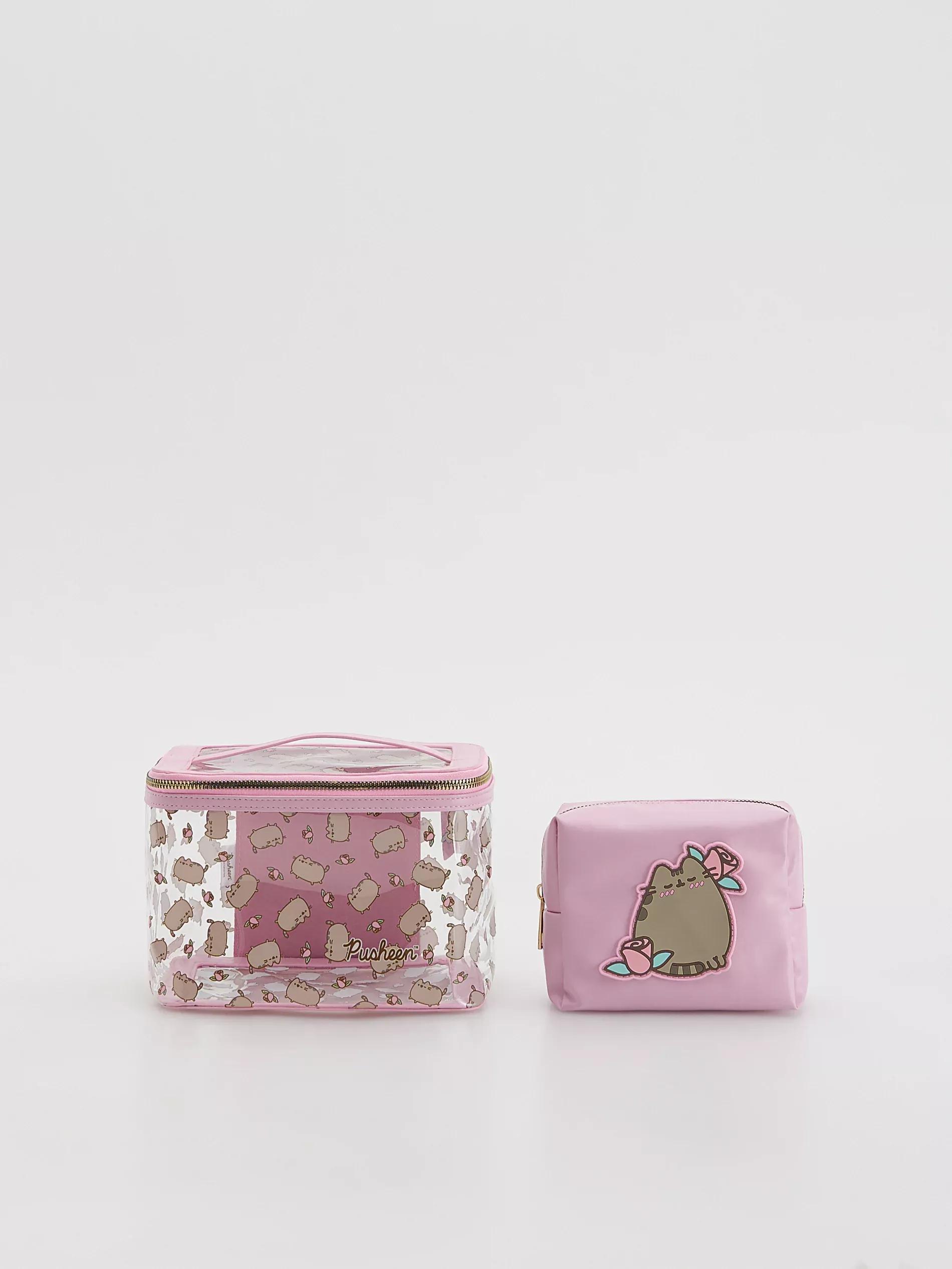 DUSTY ROSE Pusheen toiletry bag 2 pack, , medium