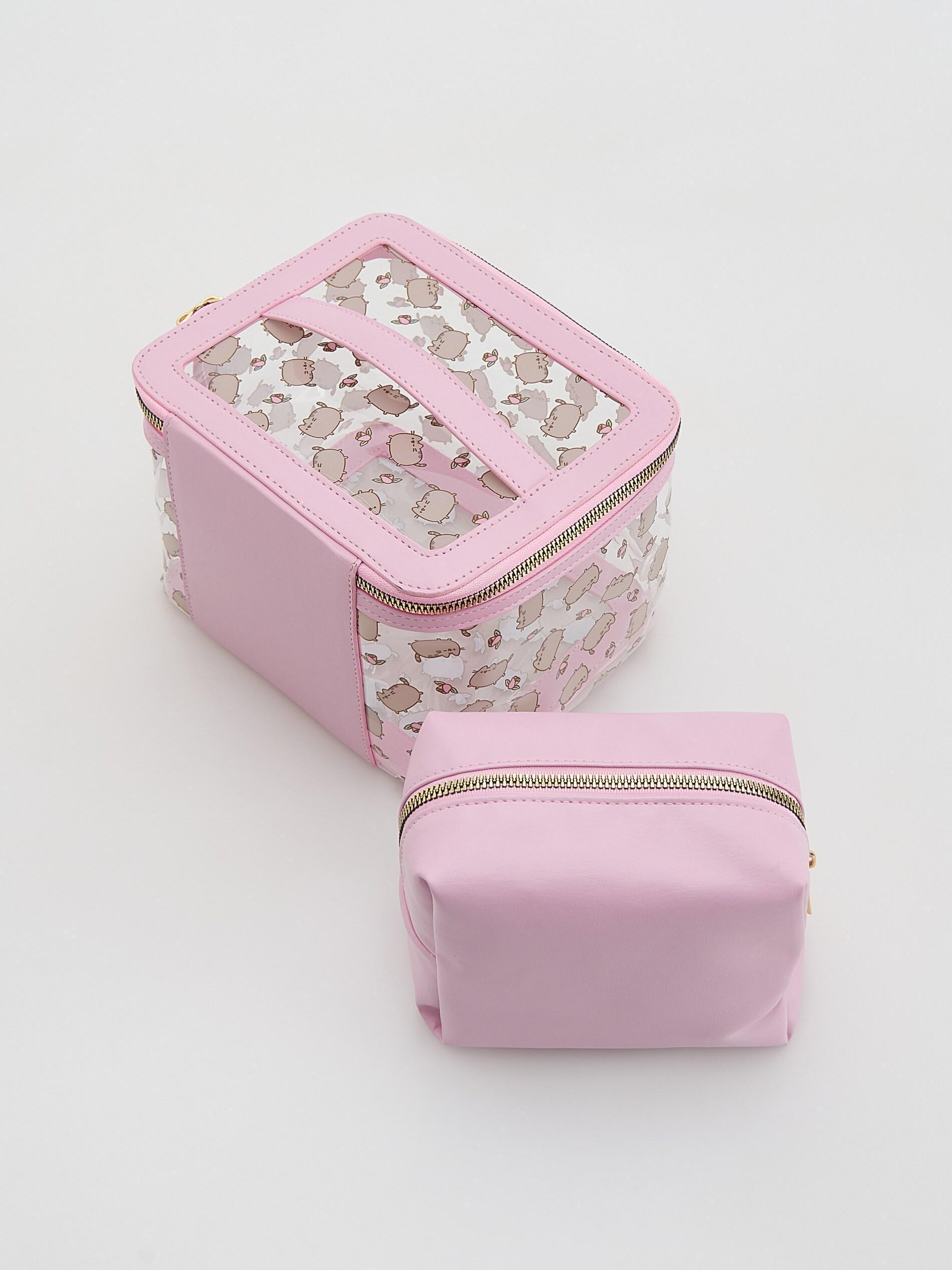 DUSTY ROSE Pusheen toiletry bag 2 pack, Pink, medium