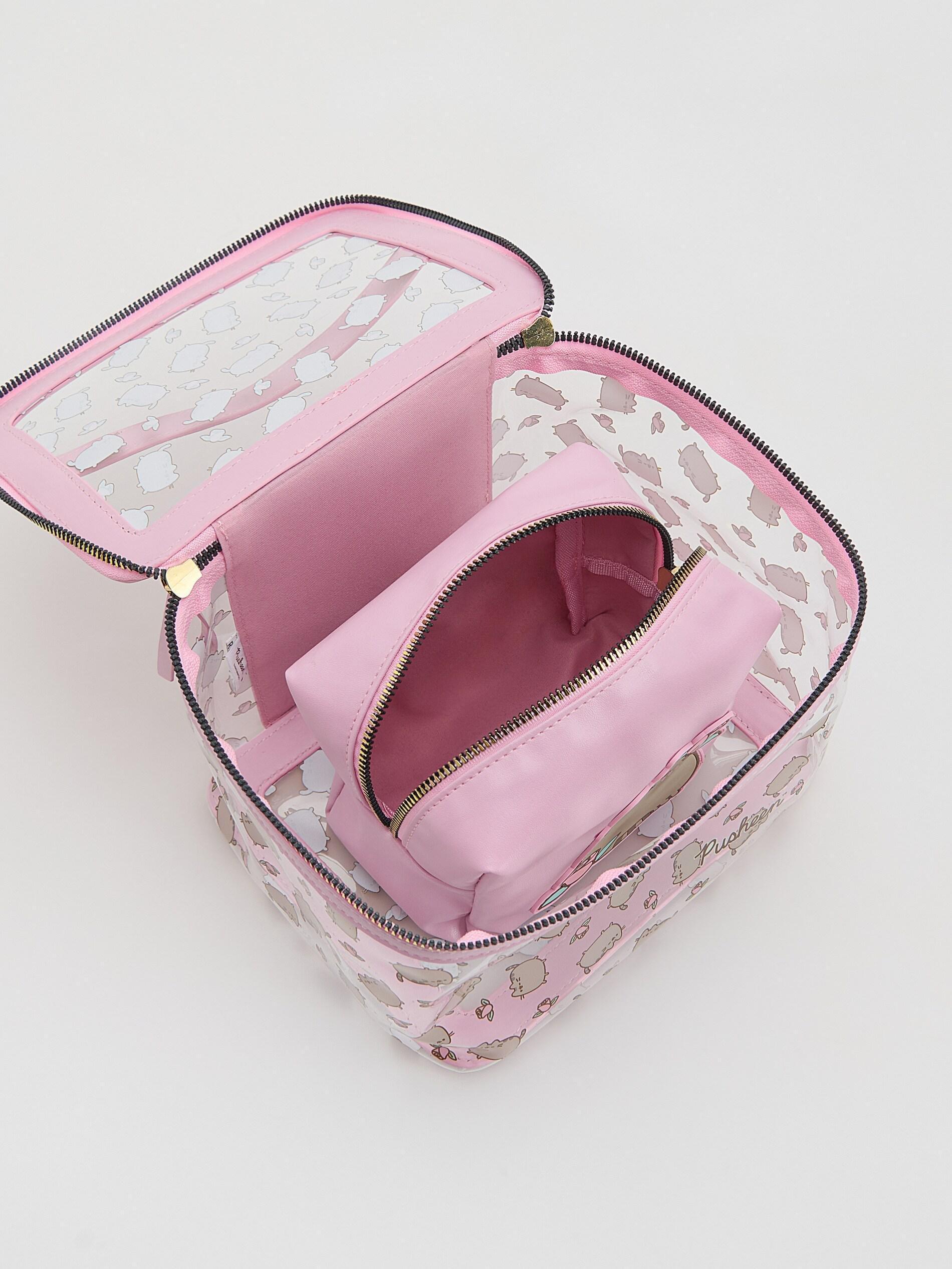 DUSTY ROSE Pusheen toiletry bag 2 pack, Pink, medium