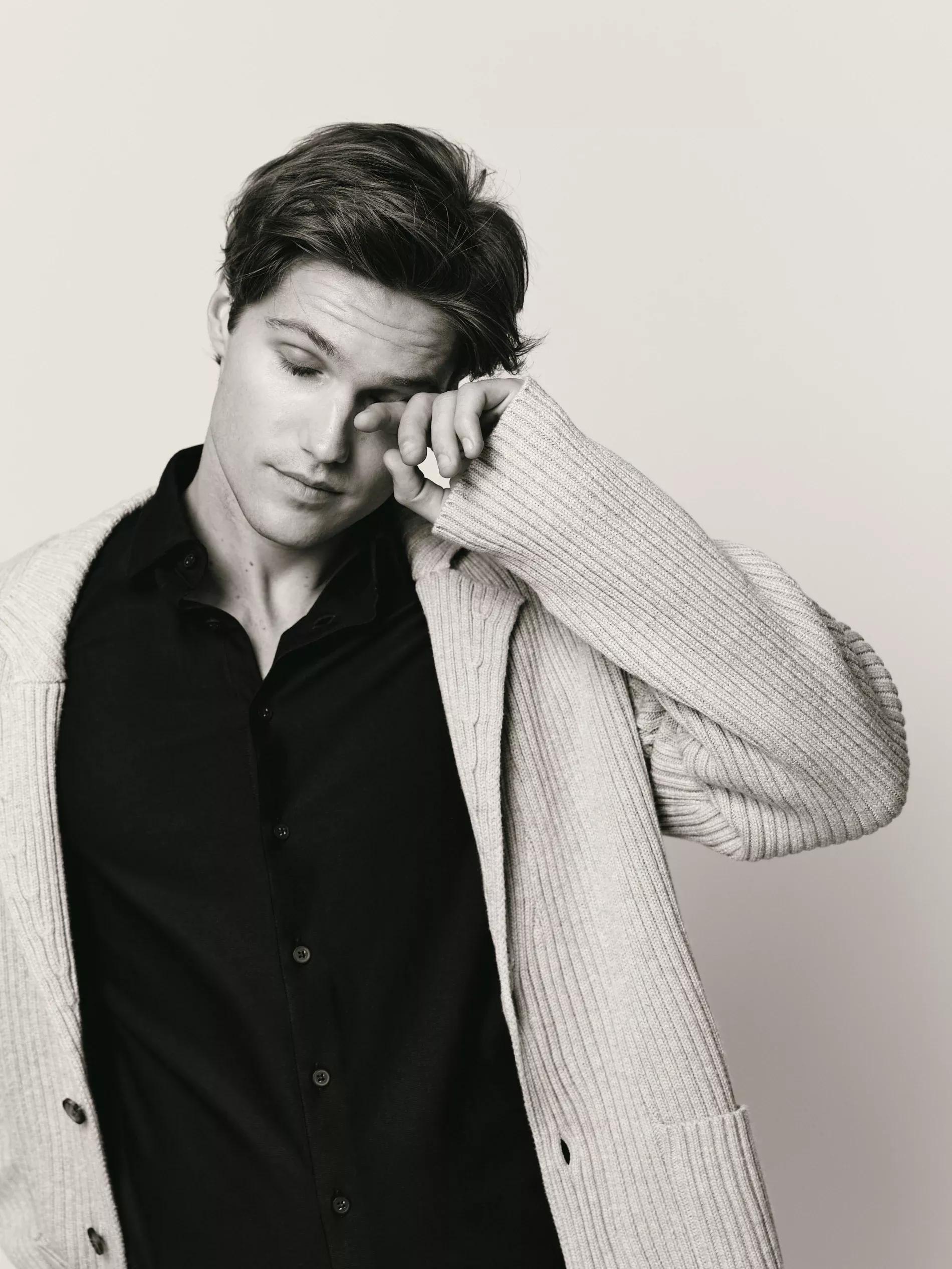 Black Slim Fit Cotton Rich Shirt, Black, large image number 1