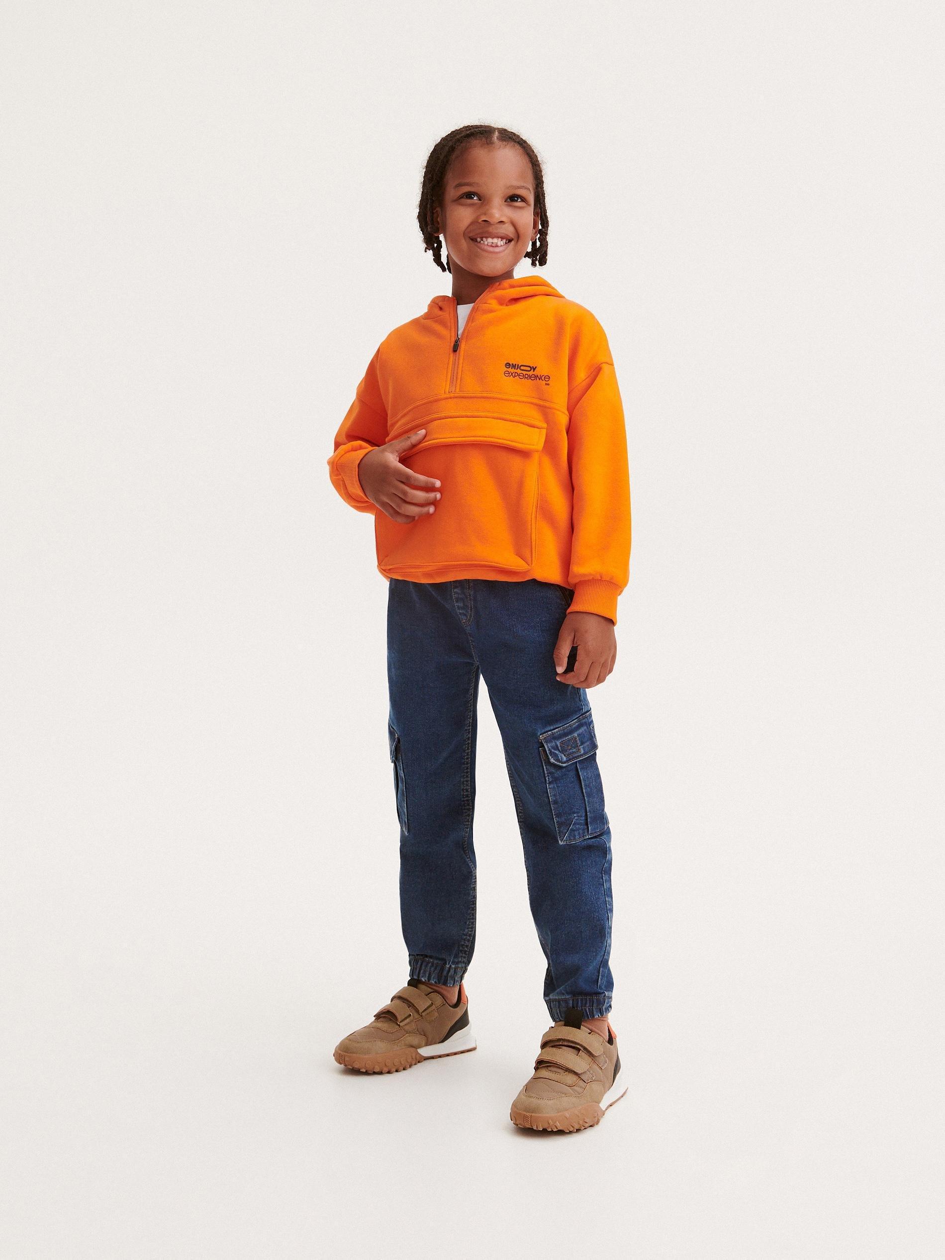 Reserved - Orange Hoodie, Kids Boys