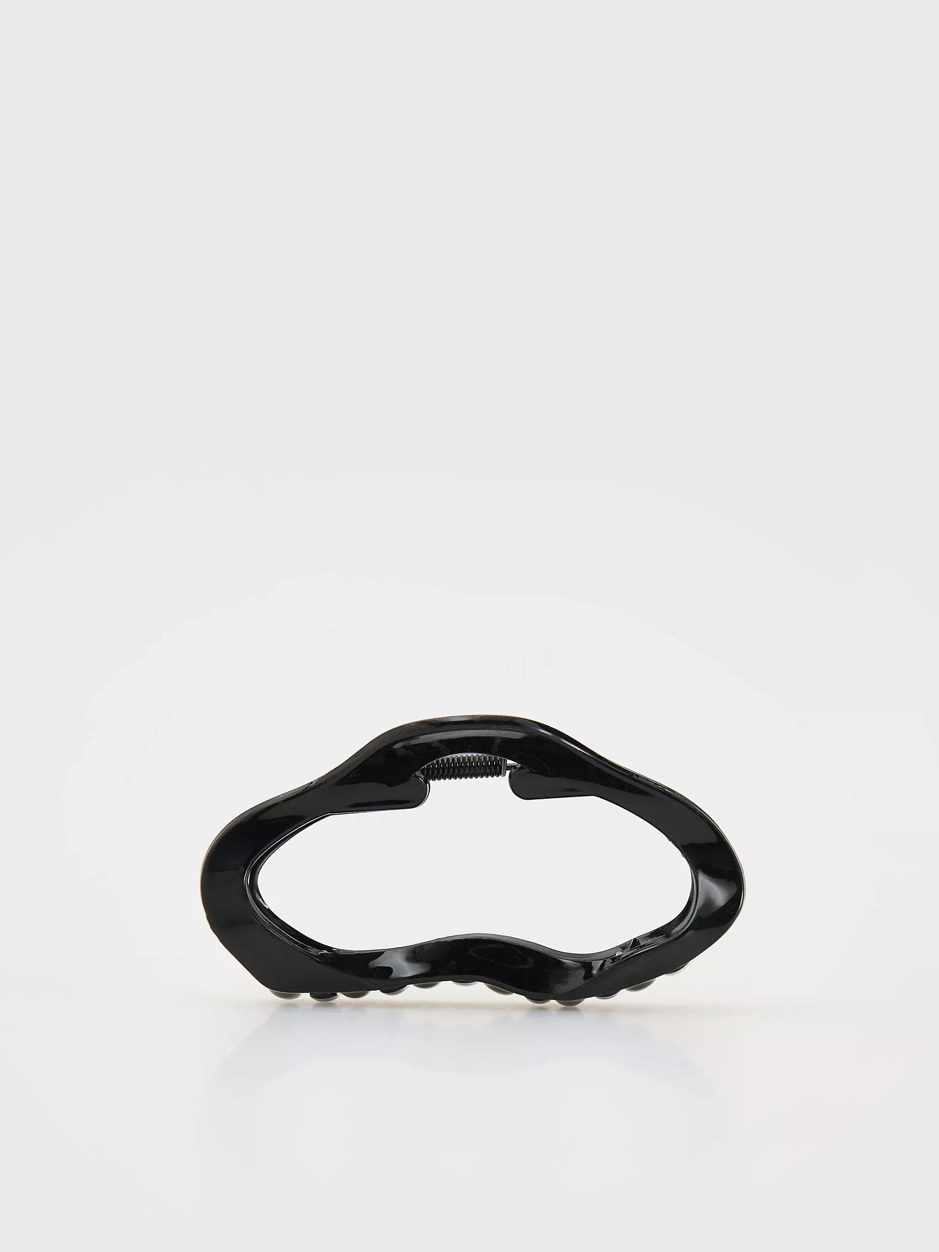 Black Hair Clip, Black, large image number 1