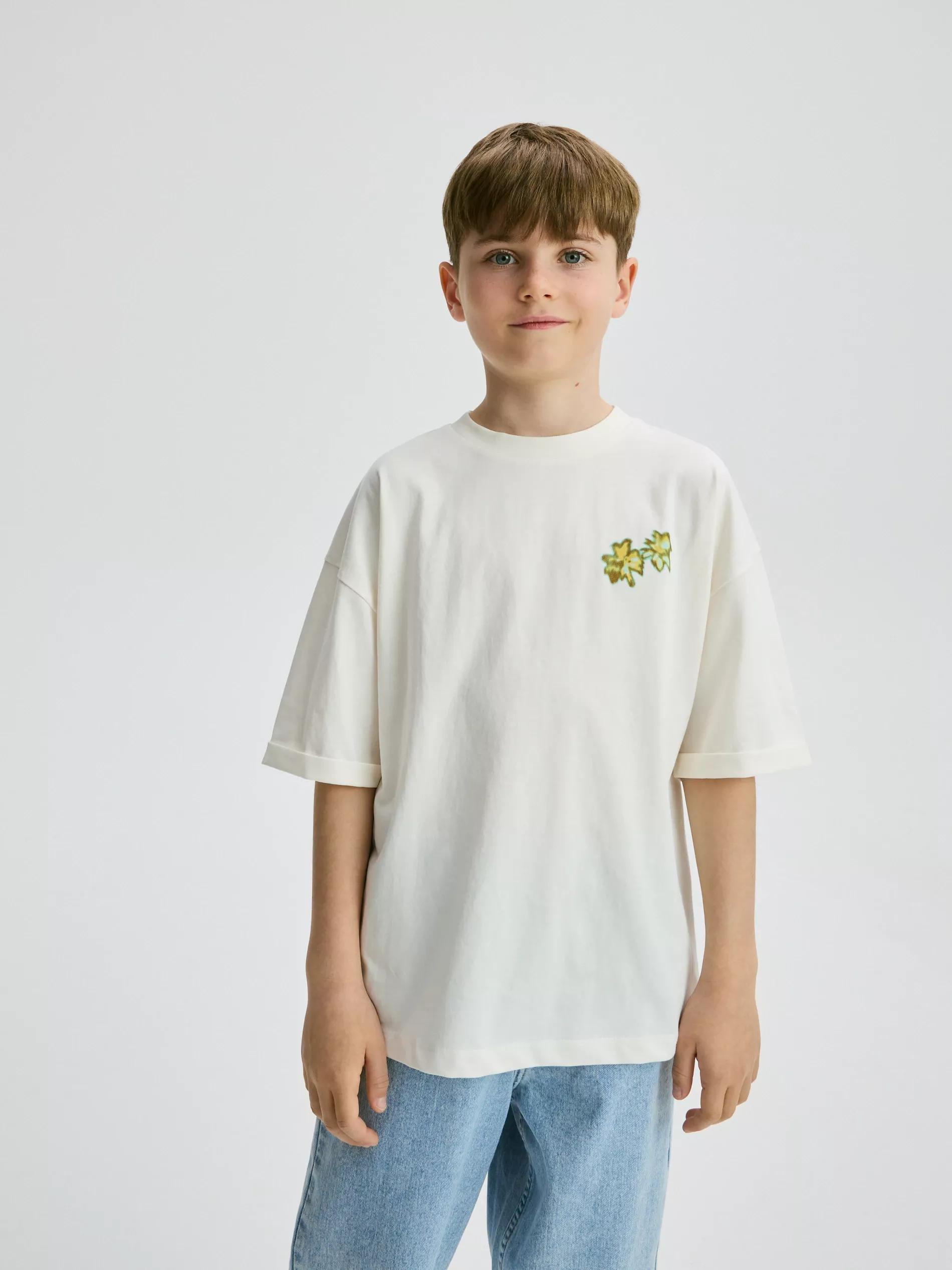 White Boys T-Shirt, Ivory, medium