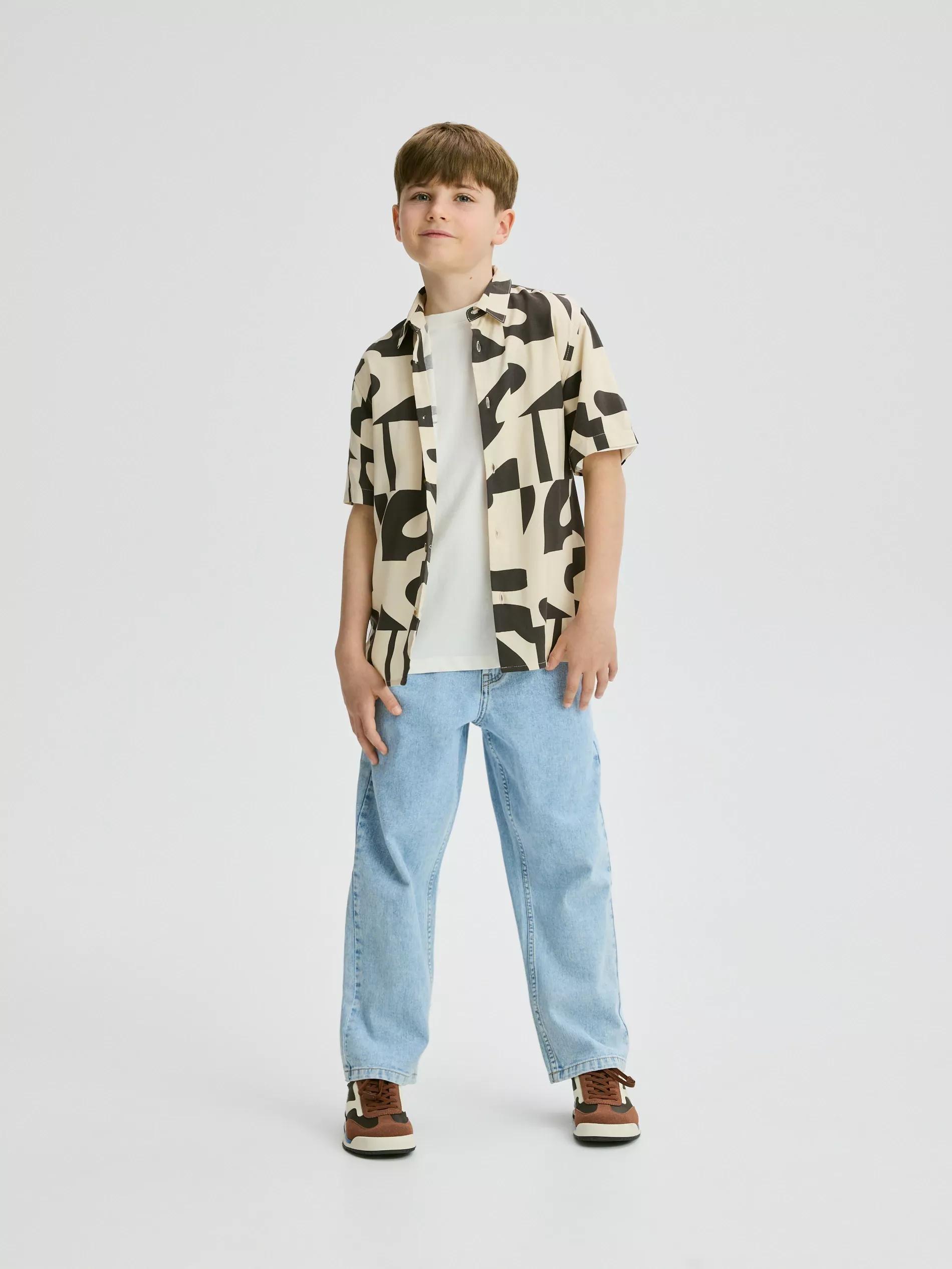 White Boys T-Shirt, Ivory, large image number 3