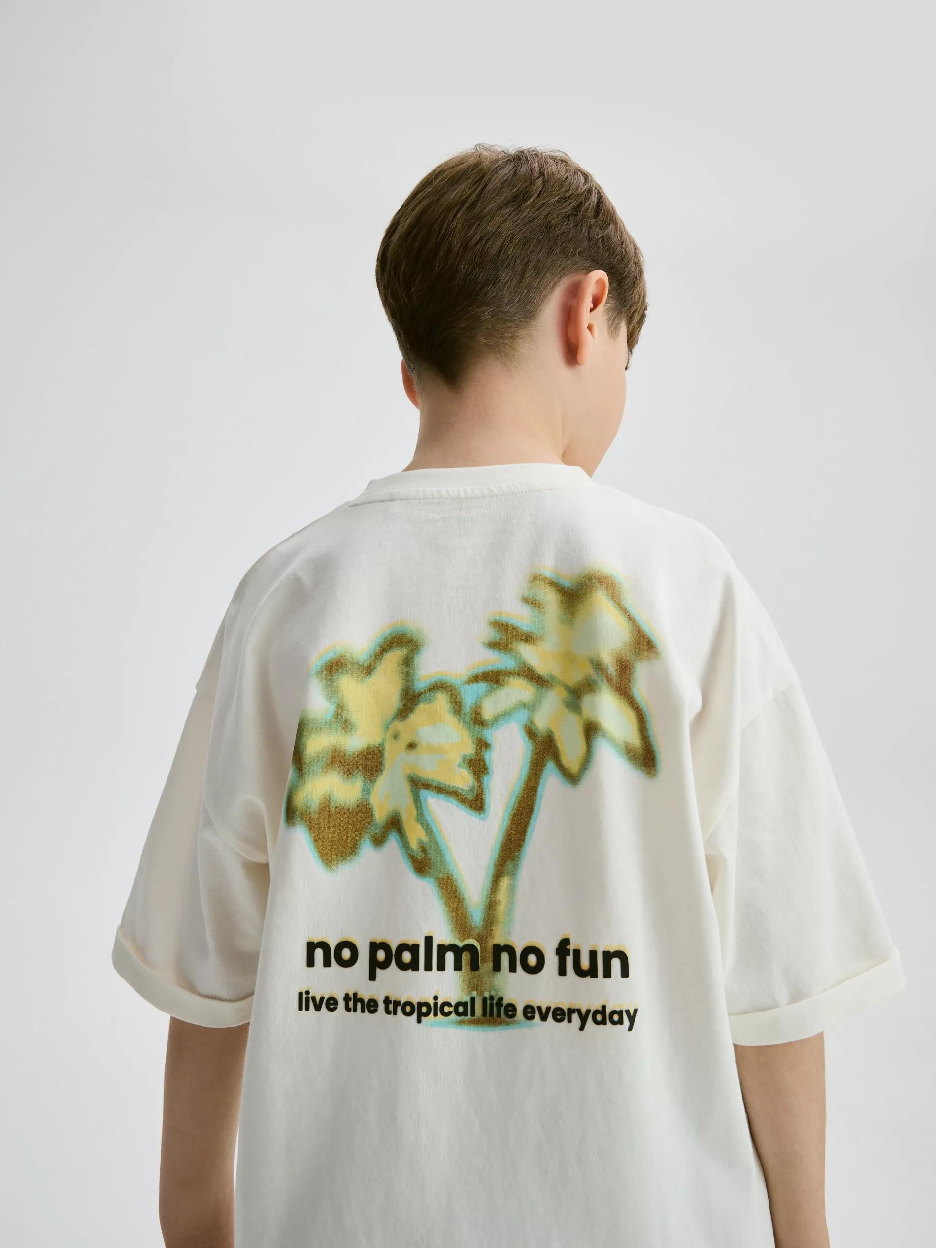 White Boys T-Shirt, Ivory, large image number 4
