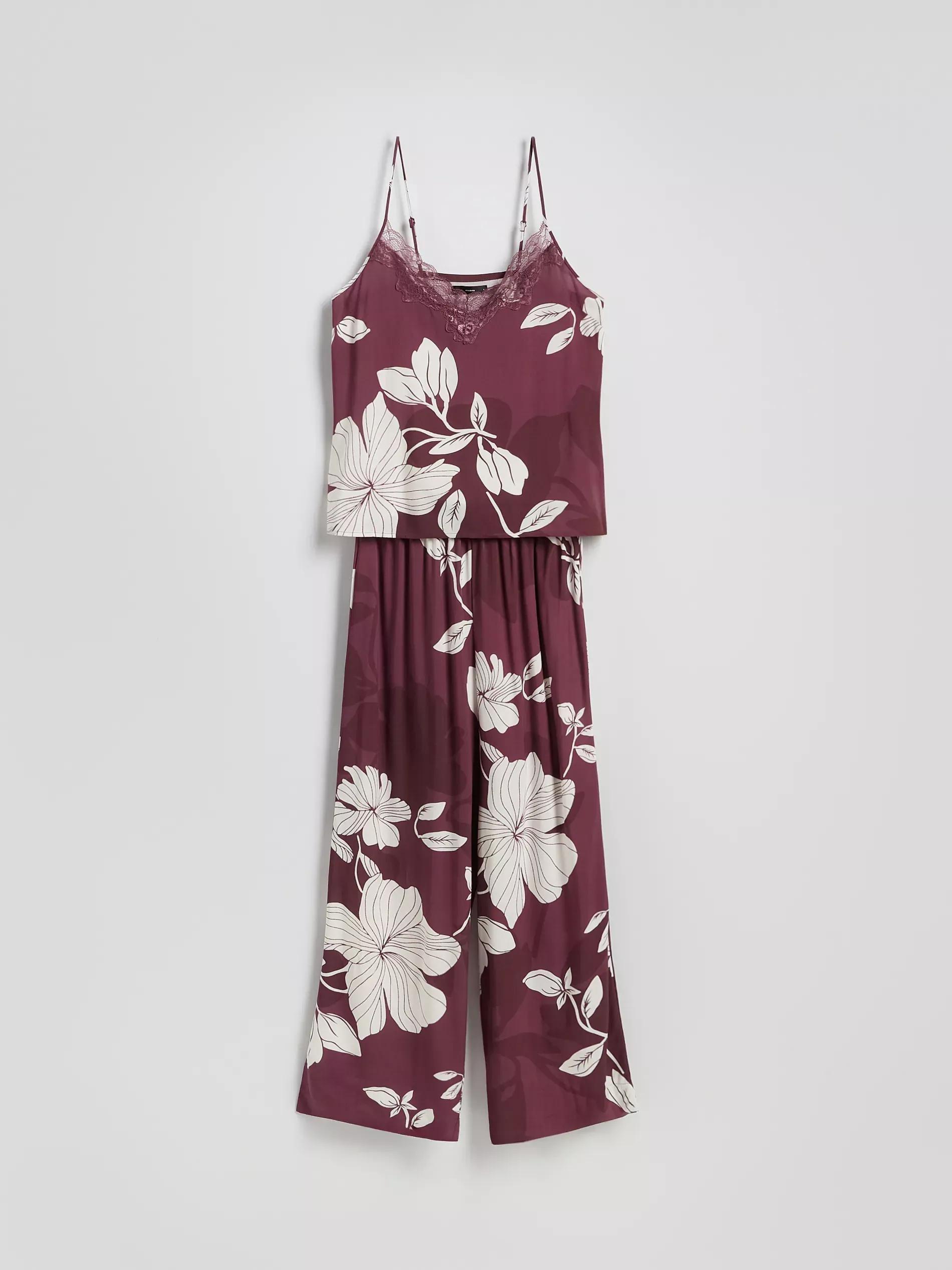 Mahogany Two Piece Viscose Pyjama Set, , large image number 5
