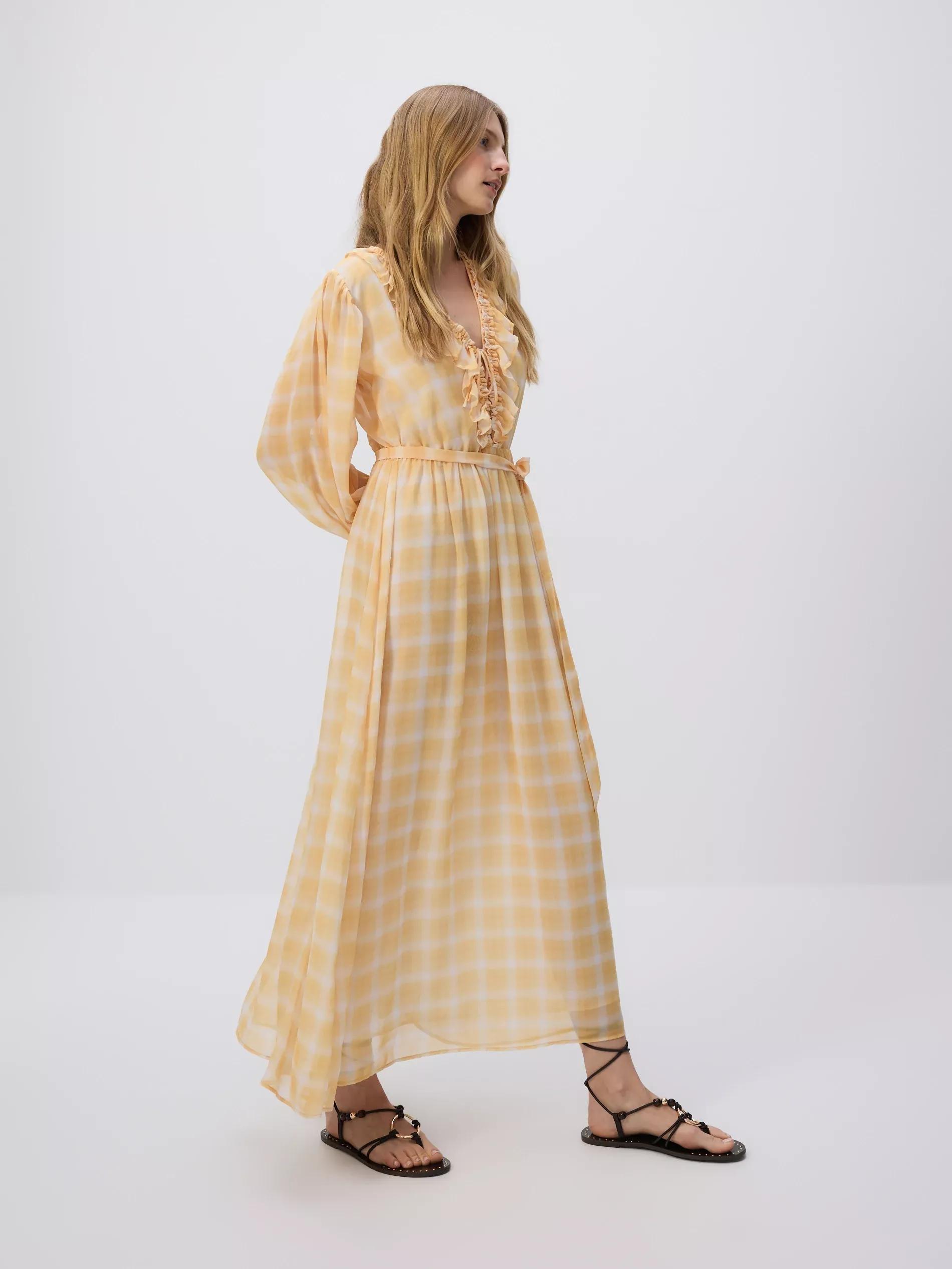 Yellow Checked Dress, , large image number 2