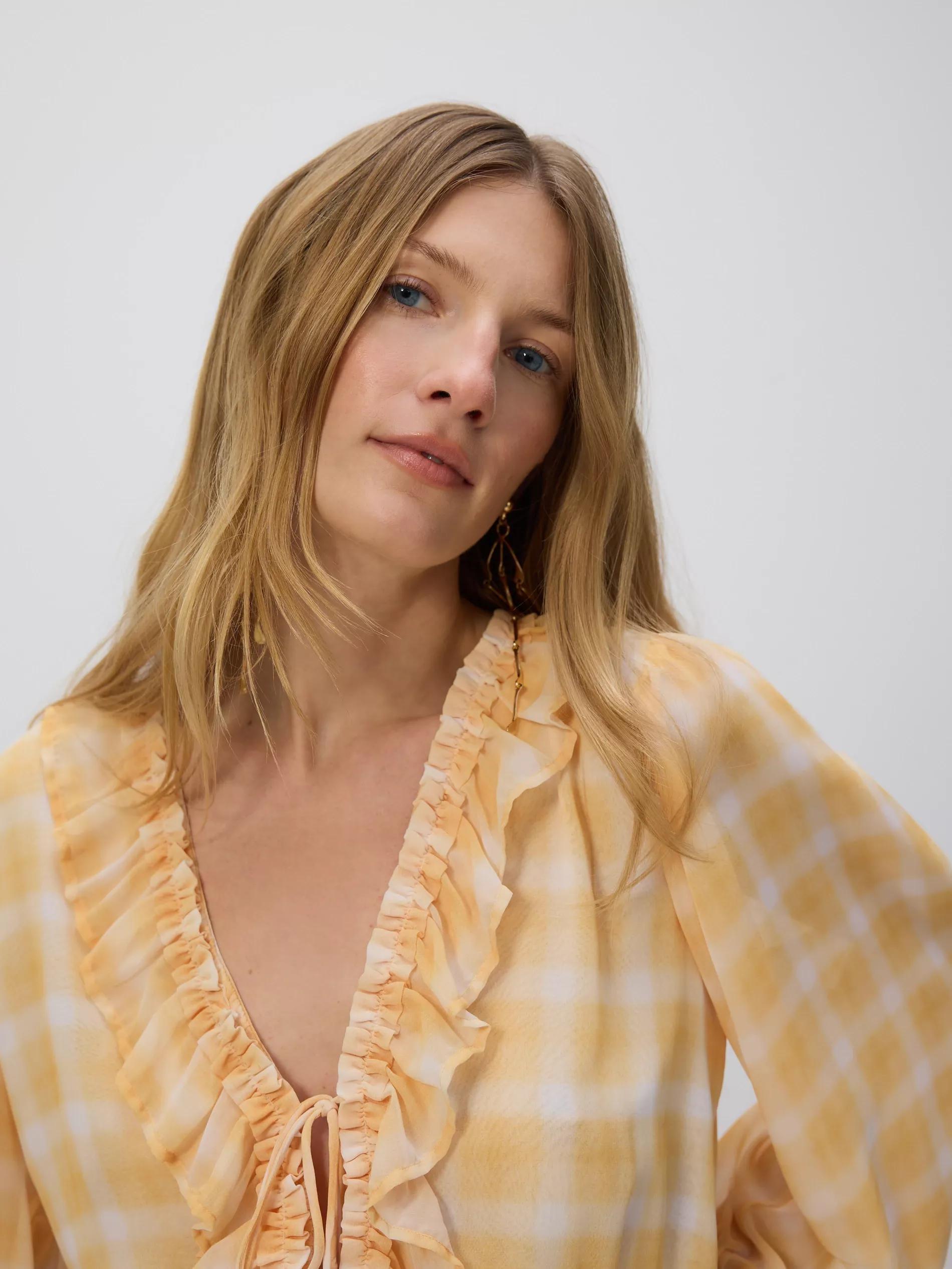 Yellow Checked Dress, , large image number 3
