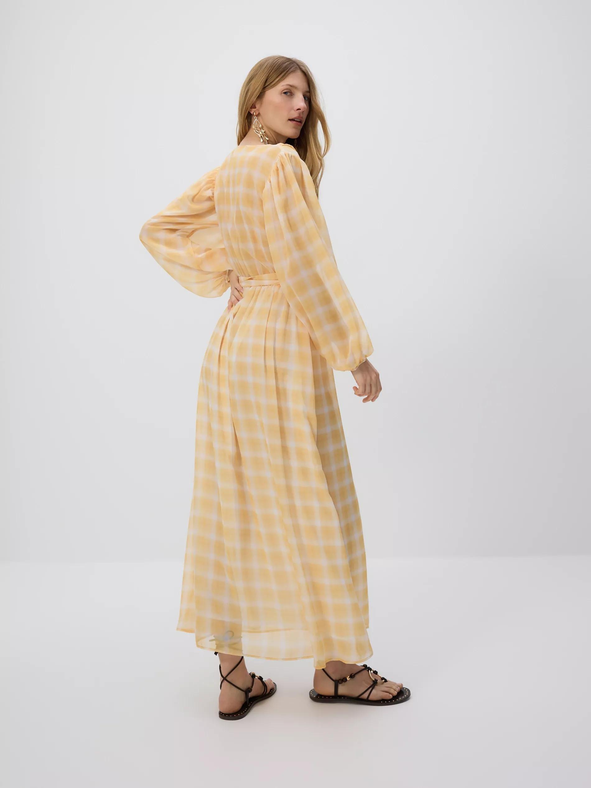 Yellow Checked Dress, , large image number 5
