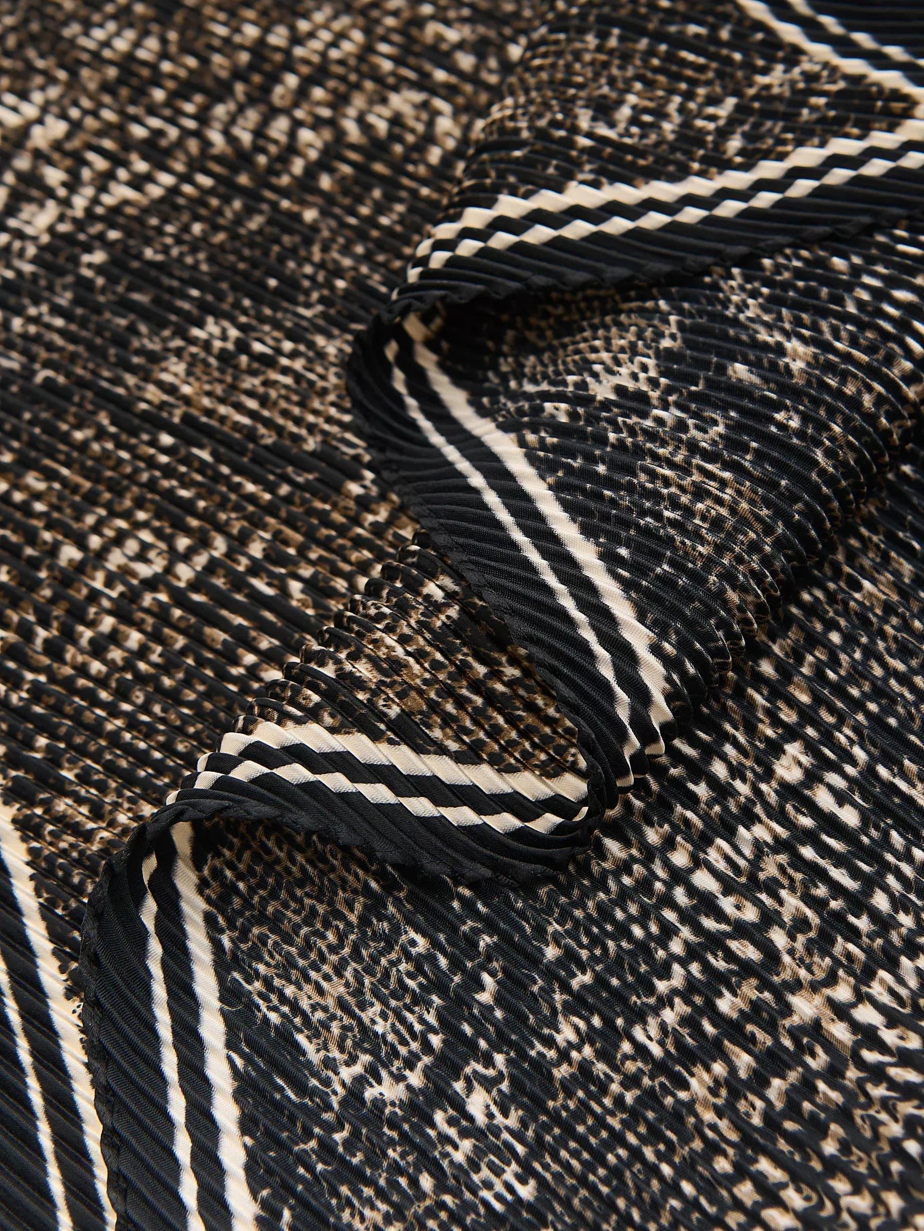 Brown Scarf, Brown, large image number 2