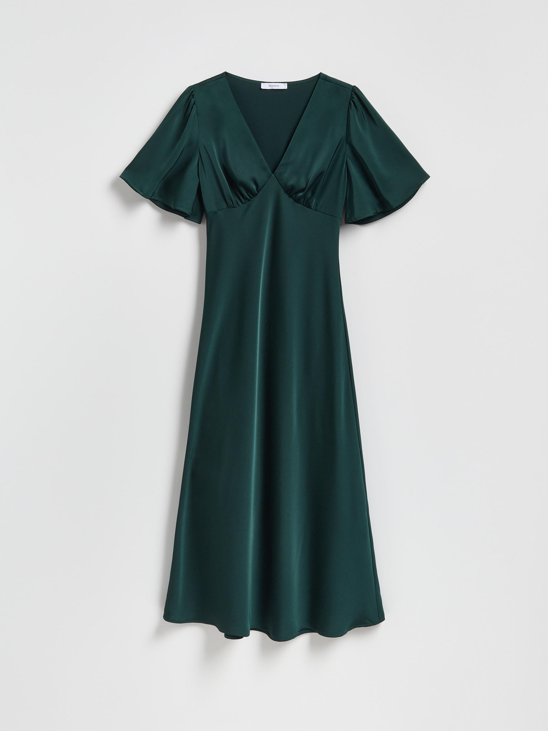 Green Maxi Dress, Khaki, large image number 4