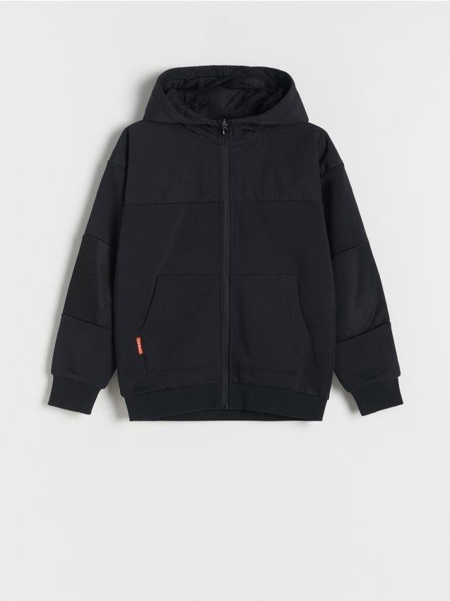 Reserved - Black Zip Up Hoodie, Kids Boys