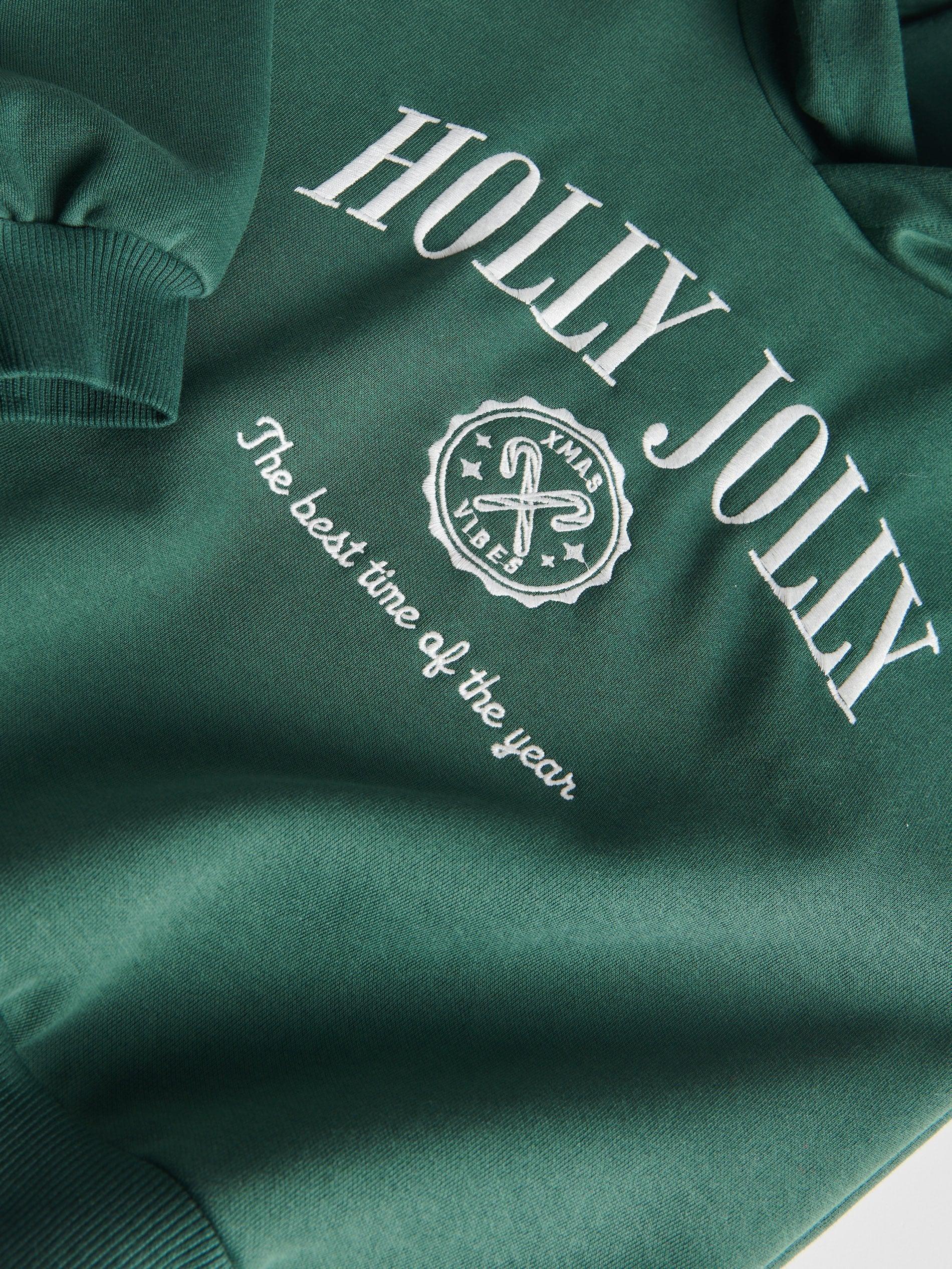 Green Christmas Hoodie, Kids Boys, , large image number 6