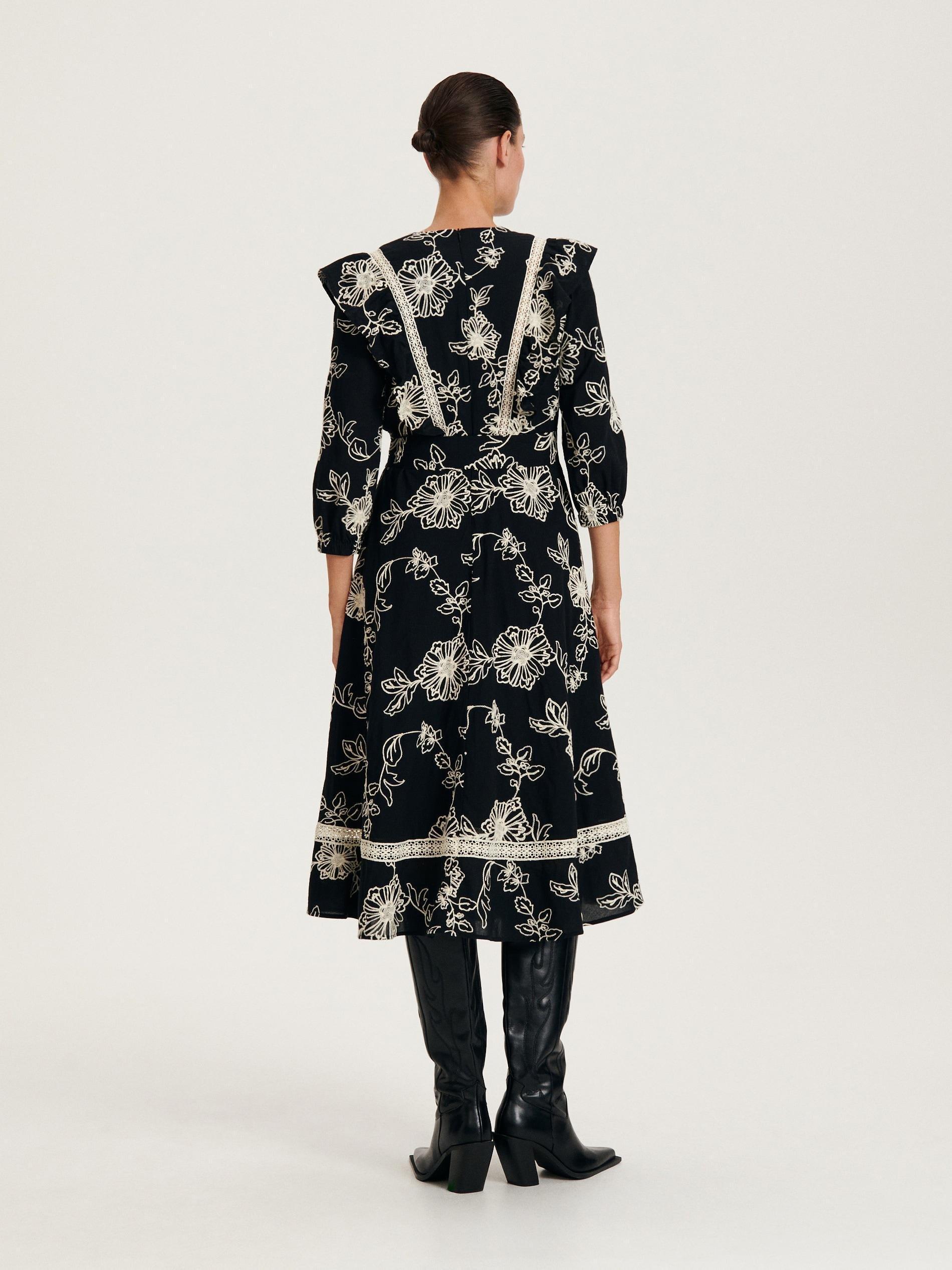 Multicolour V-Neck Dress, , large image number 3
