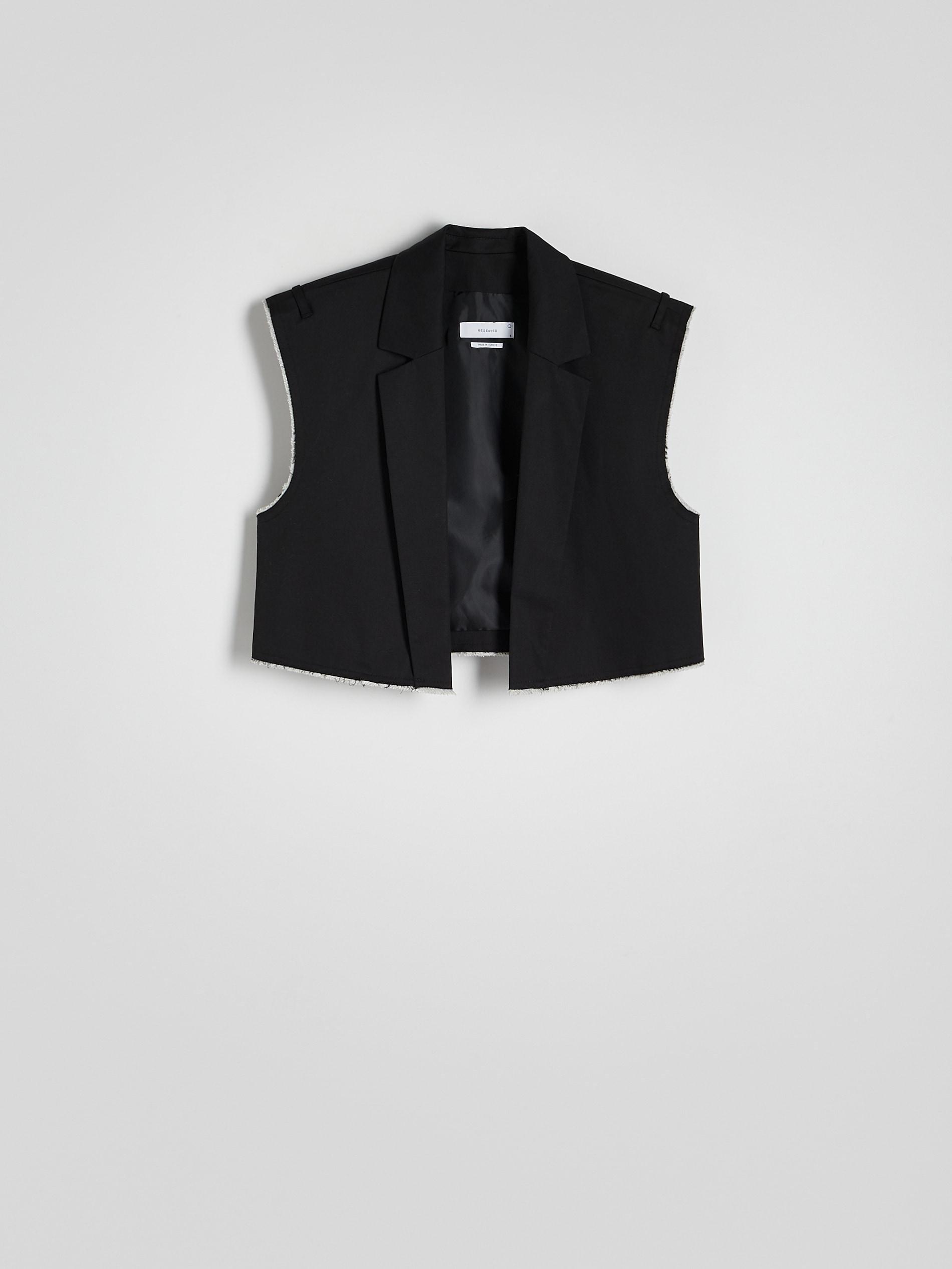 Reserved - Black Cropped Vest