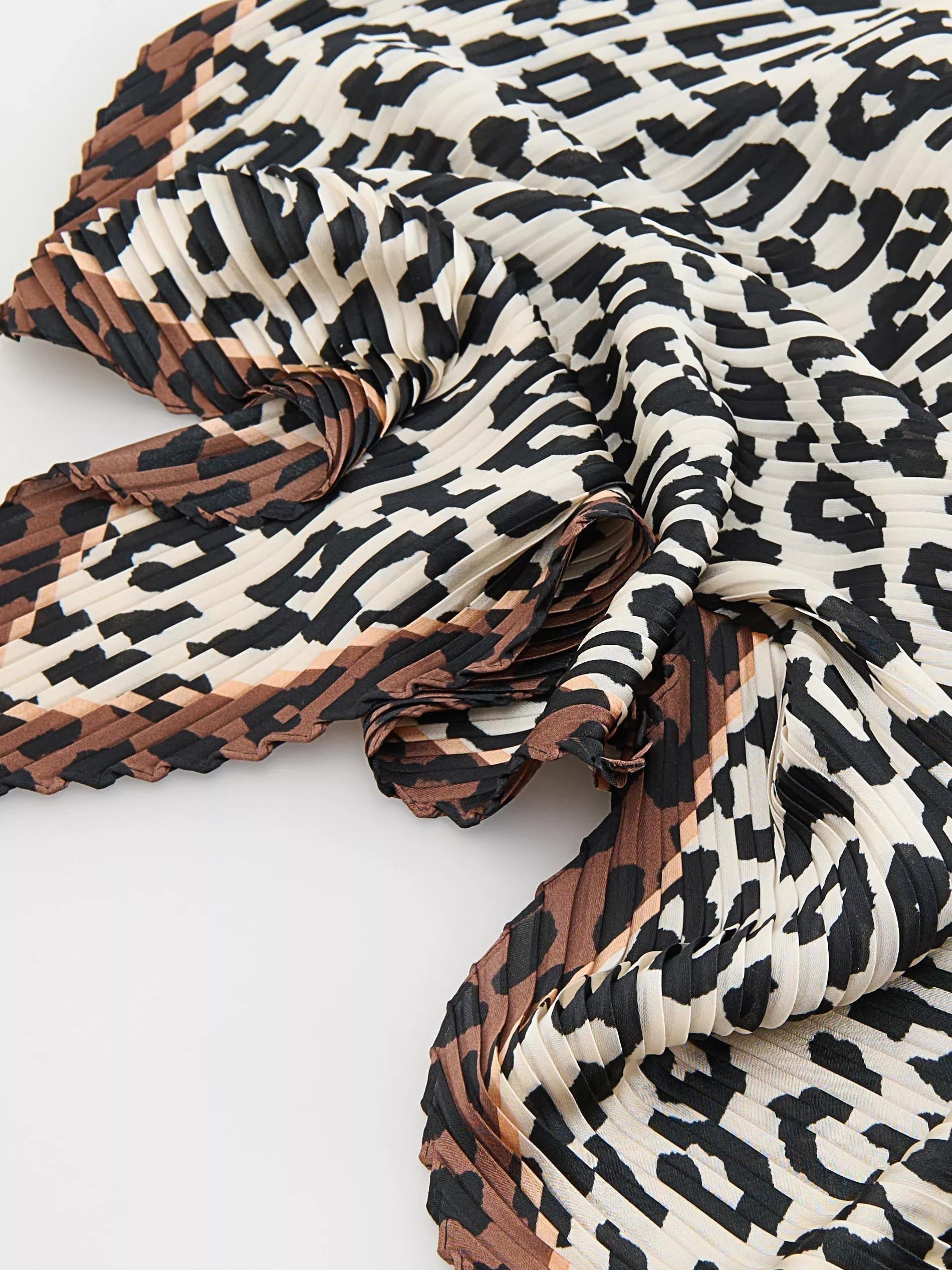 Brown Scarf, Brown, large image number 1