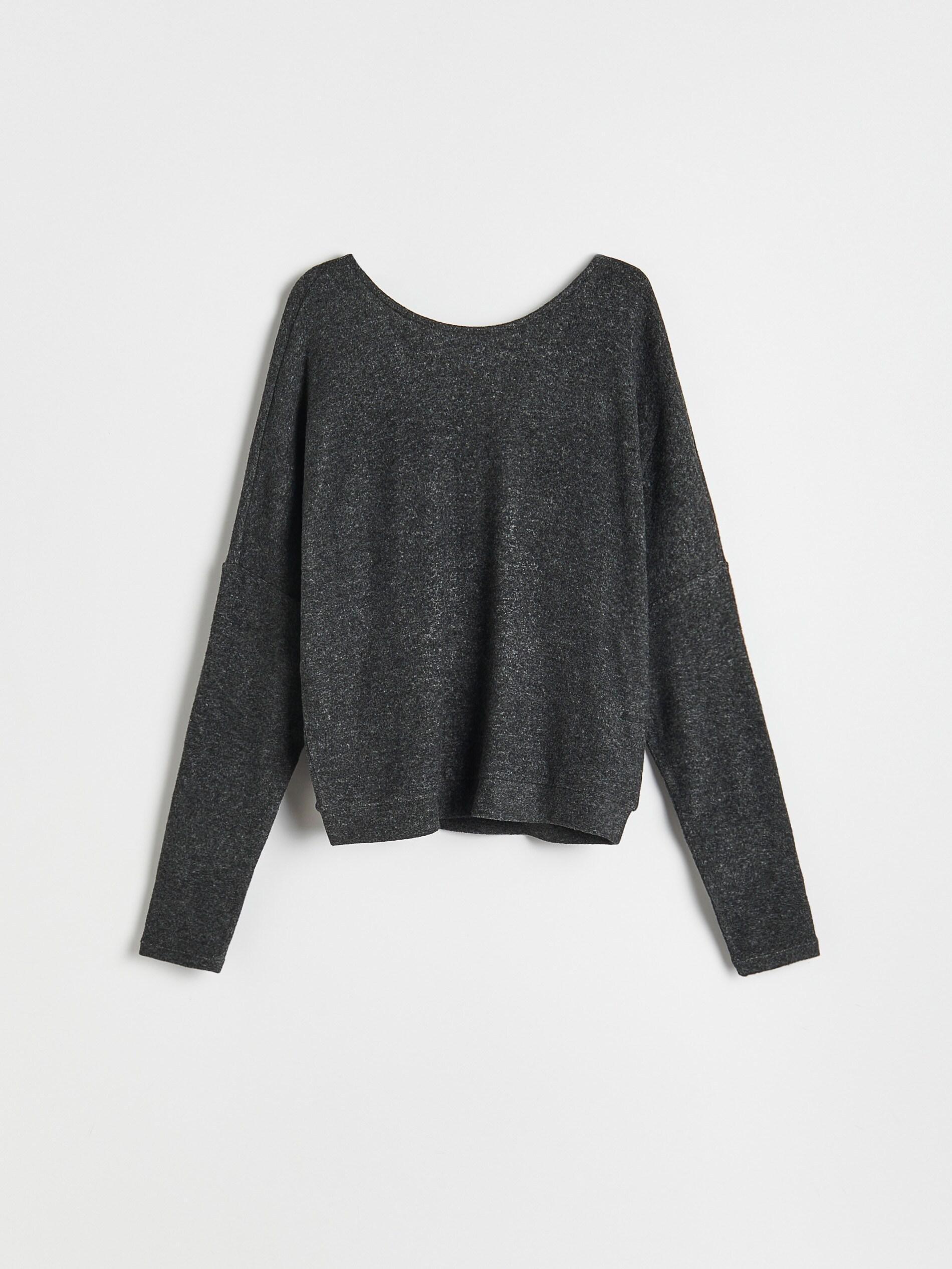 Dark Grey Viscose Rich Blouse, Women, , large image number 2
