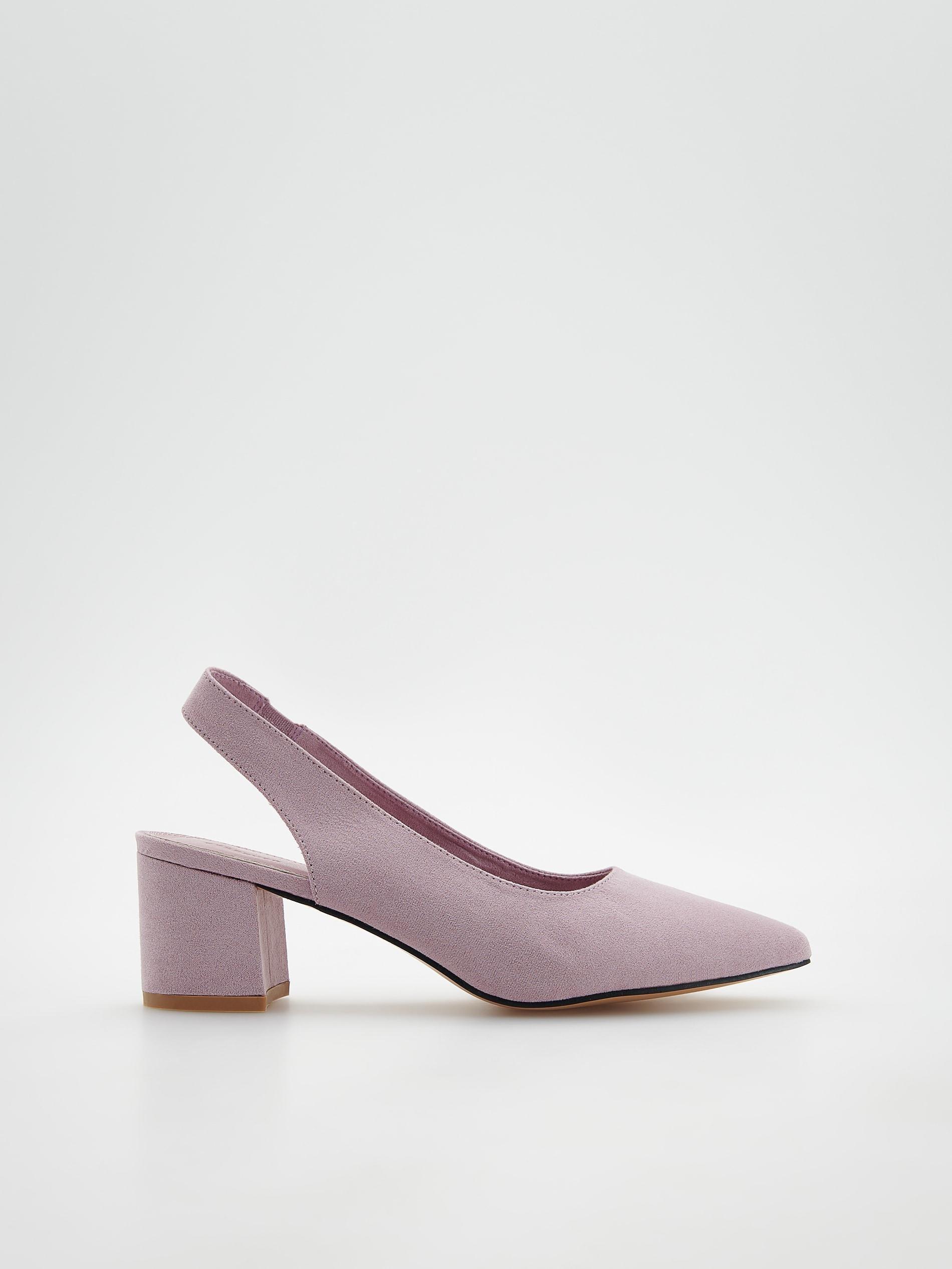Purple Block Heel Pumps, , large image number 1