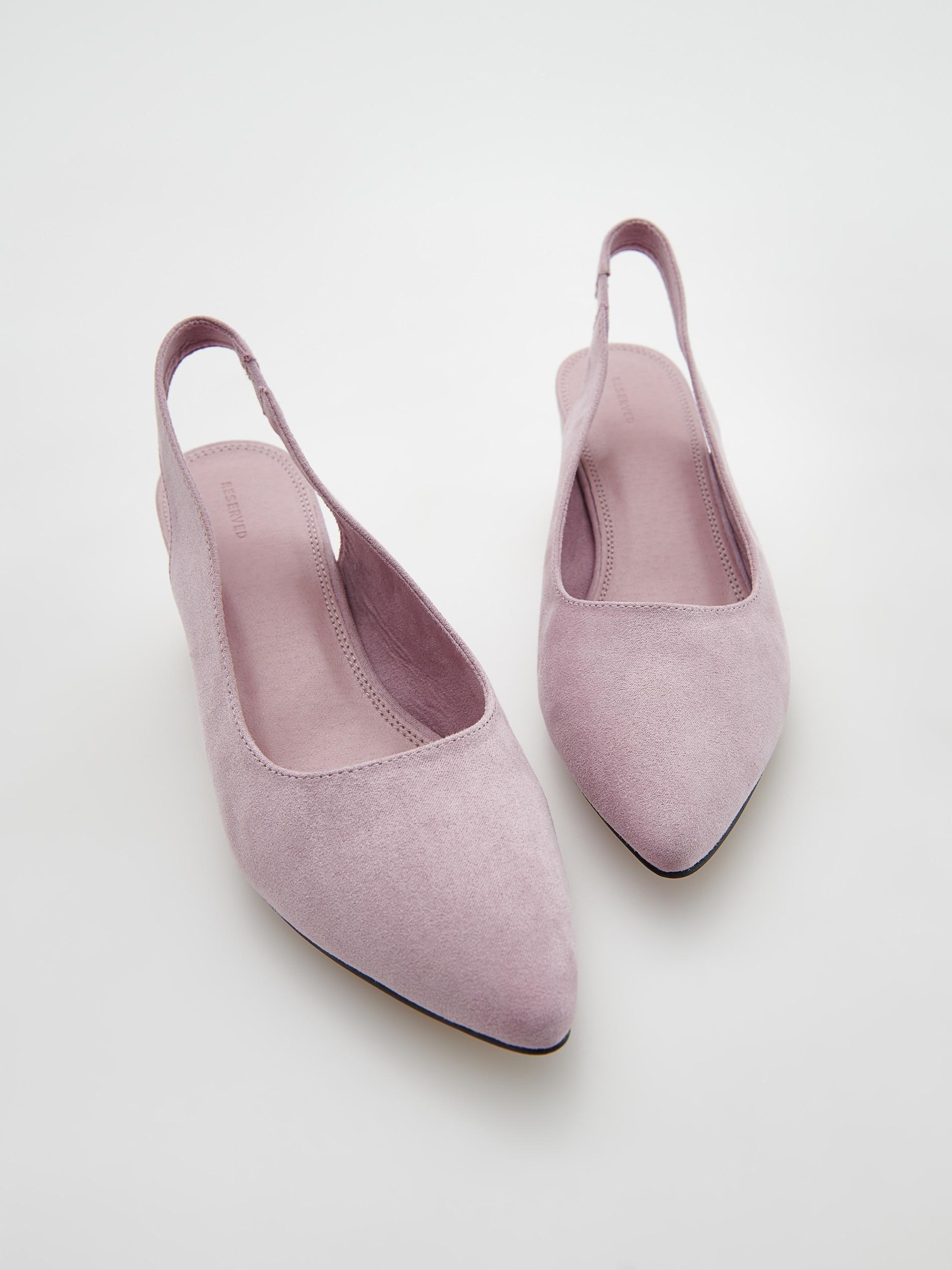 Purple Block Heel Pumps, , large image number 3