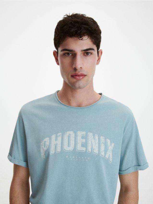 Blue Printed T-Shirt, , large image number 1
