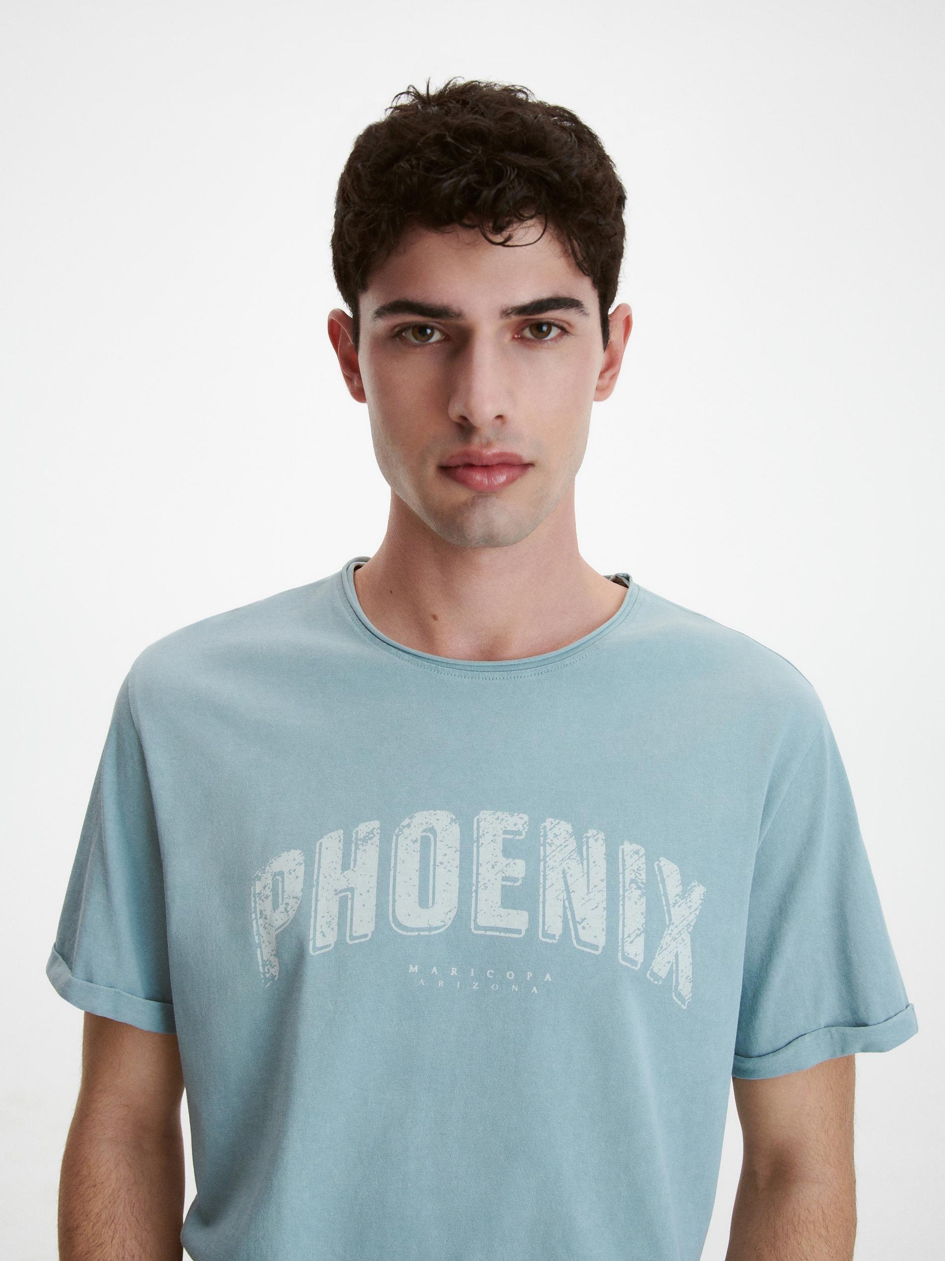 Blue Printed T-Shirt, , large image number 2