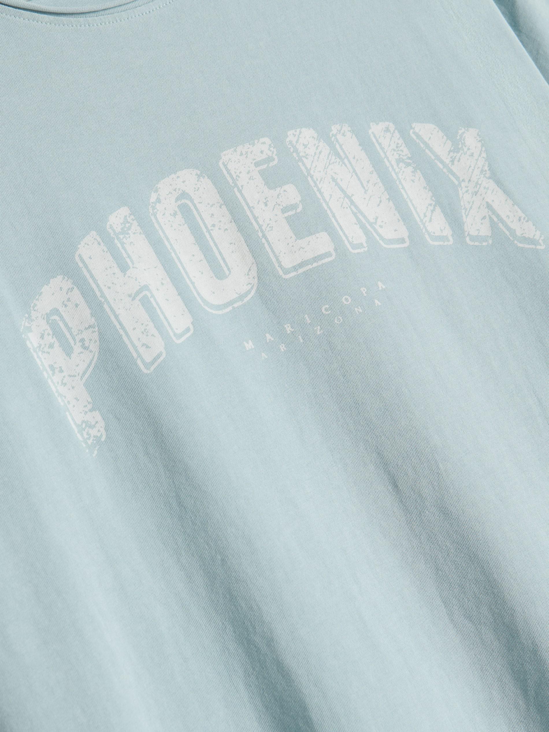 Blue Printed T-Shirt, , large image number 4