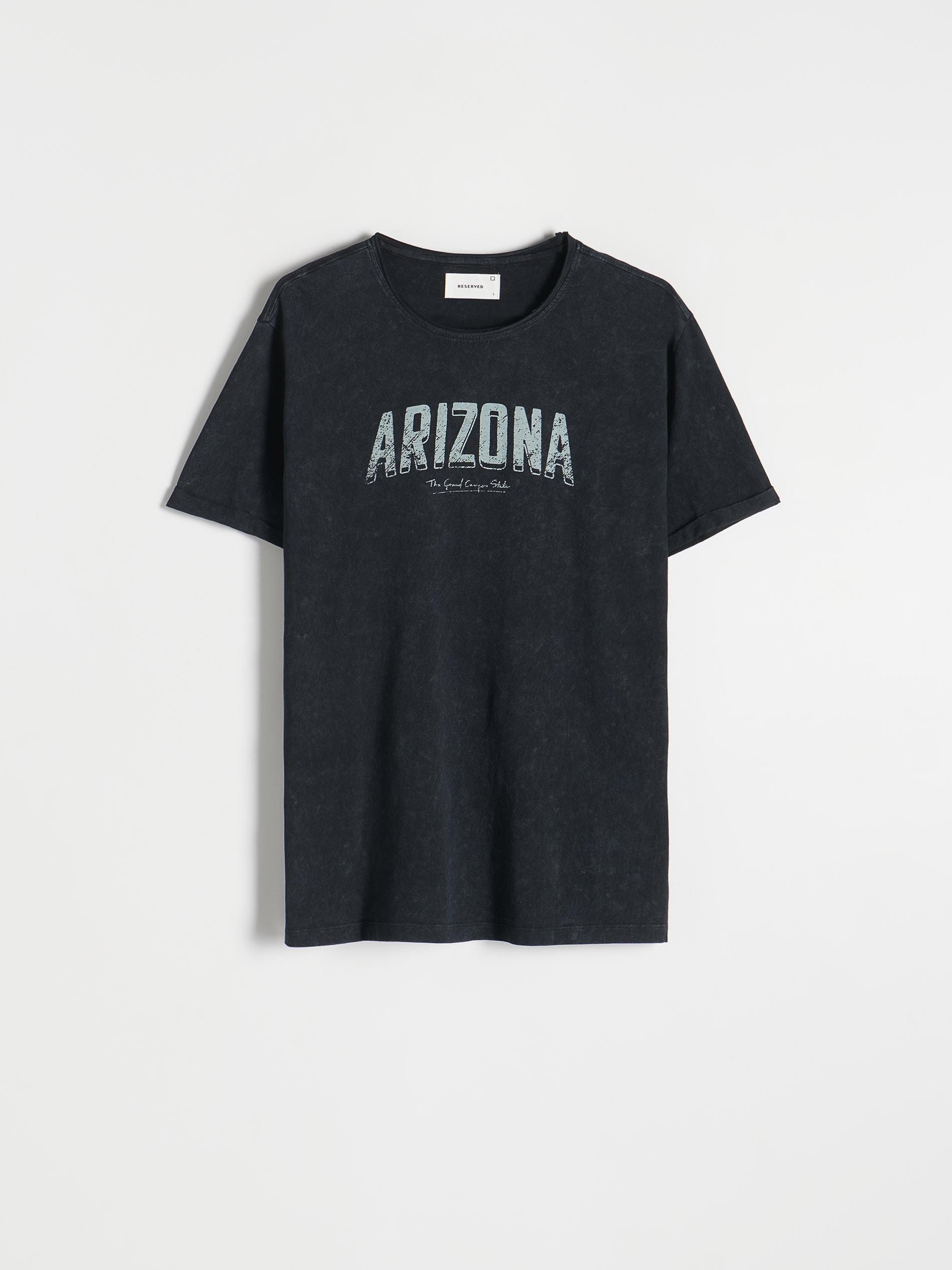 Reserved - Black Printed Regular T-Shirt