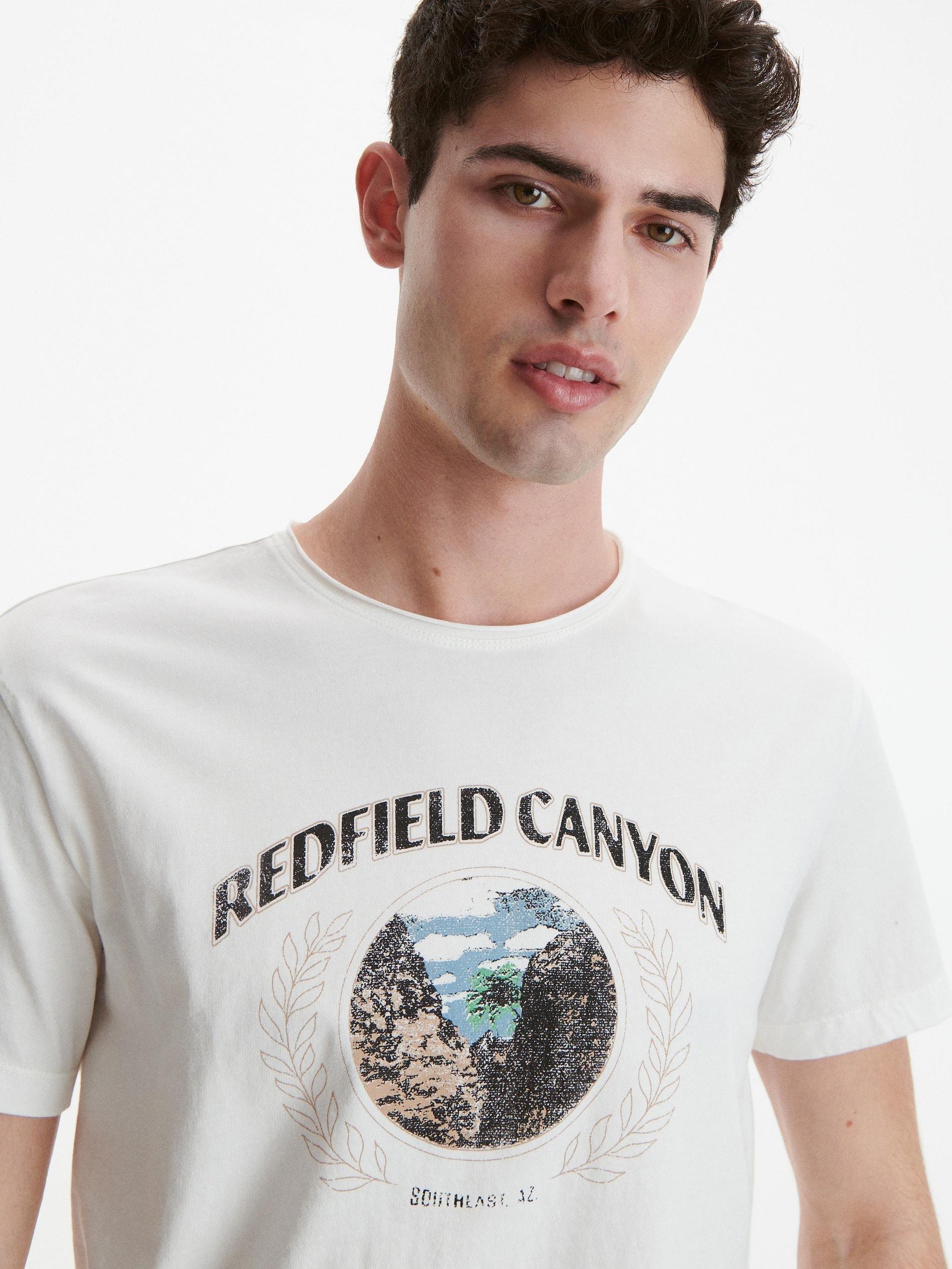 Reserved - Ivory Printed T-Shirt