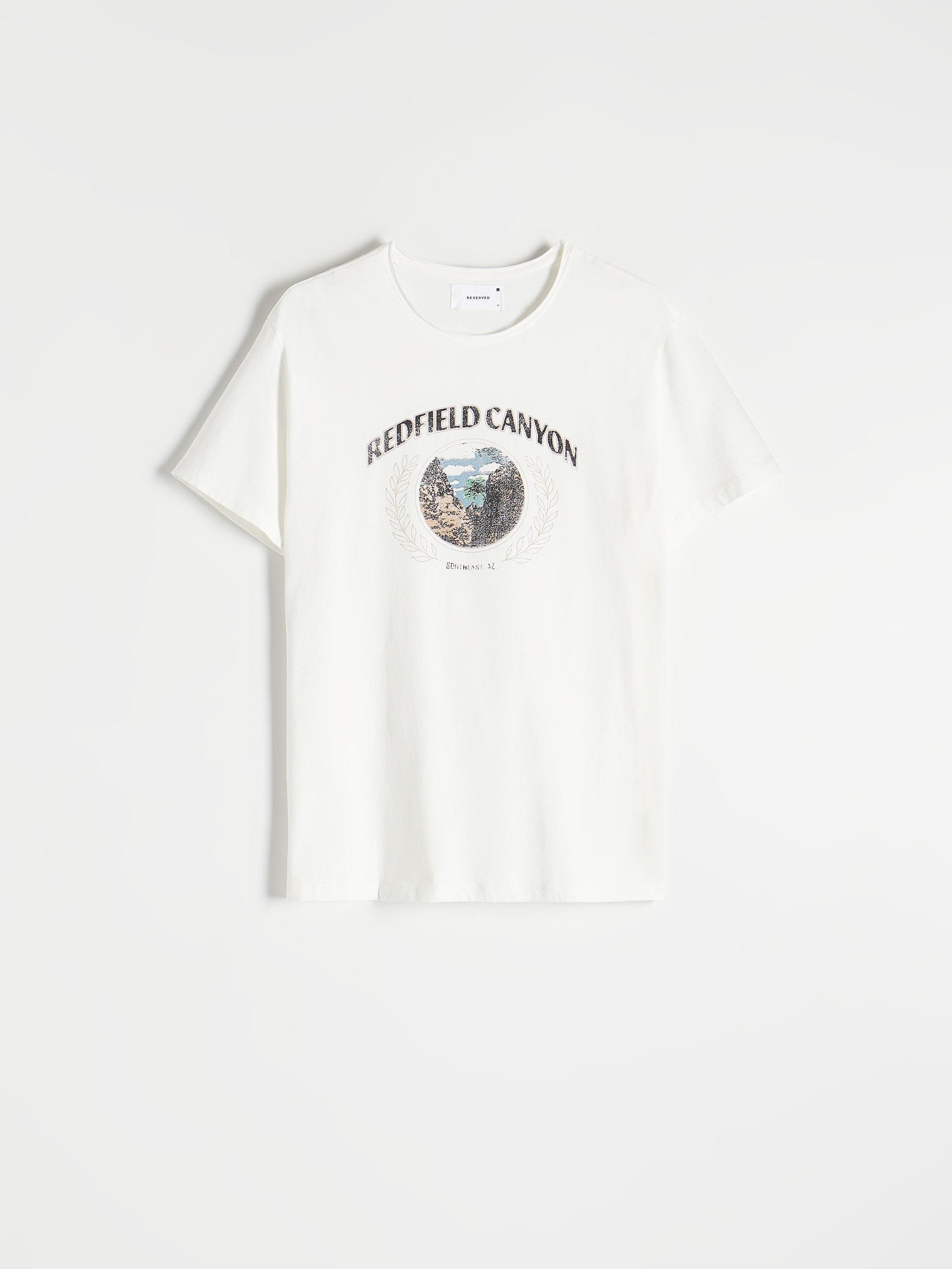 Reserved - Ivory Printed T-Shirt