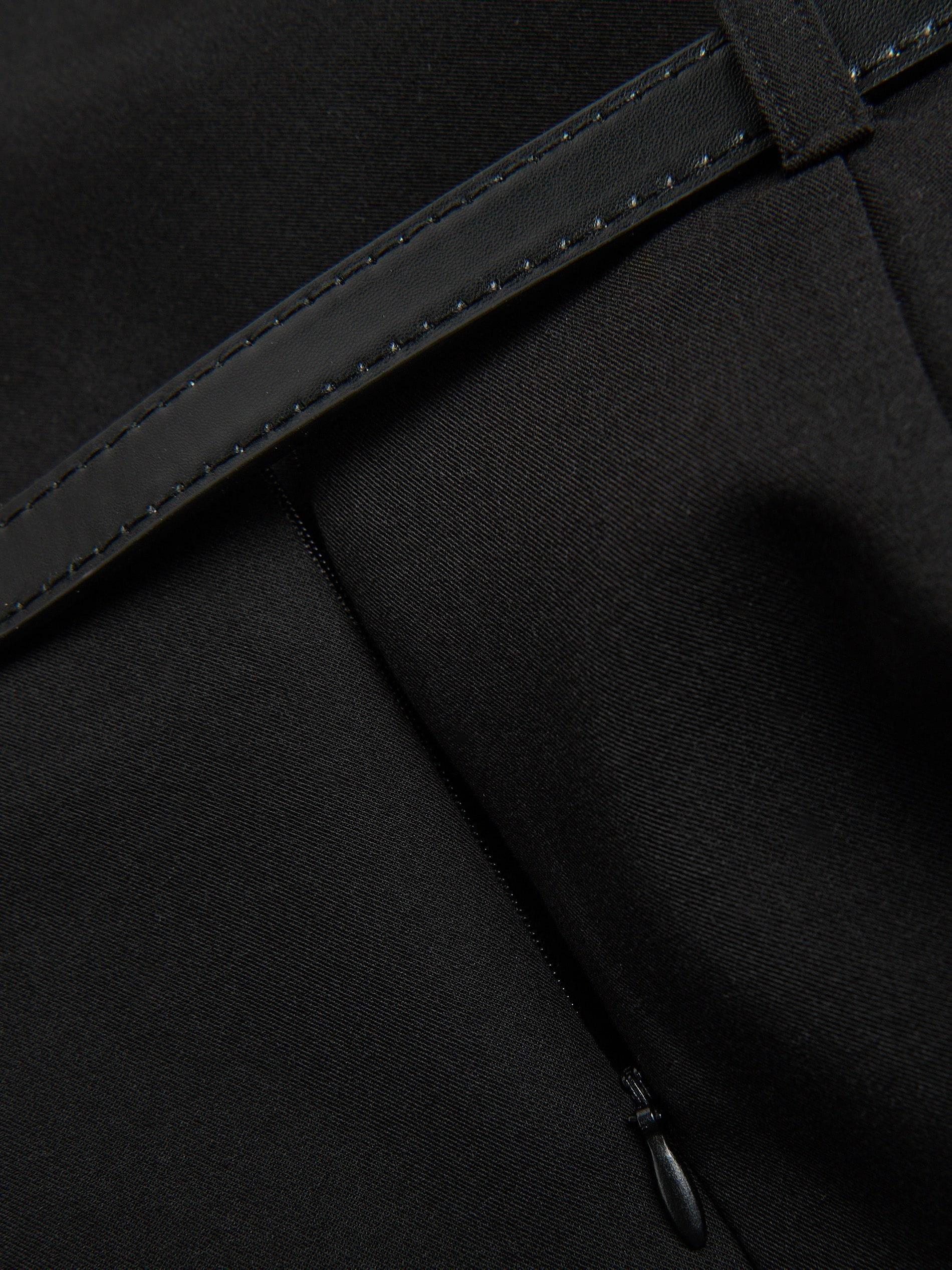 Black Skirt With Belt, Black, large image number 1