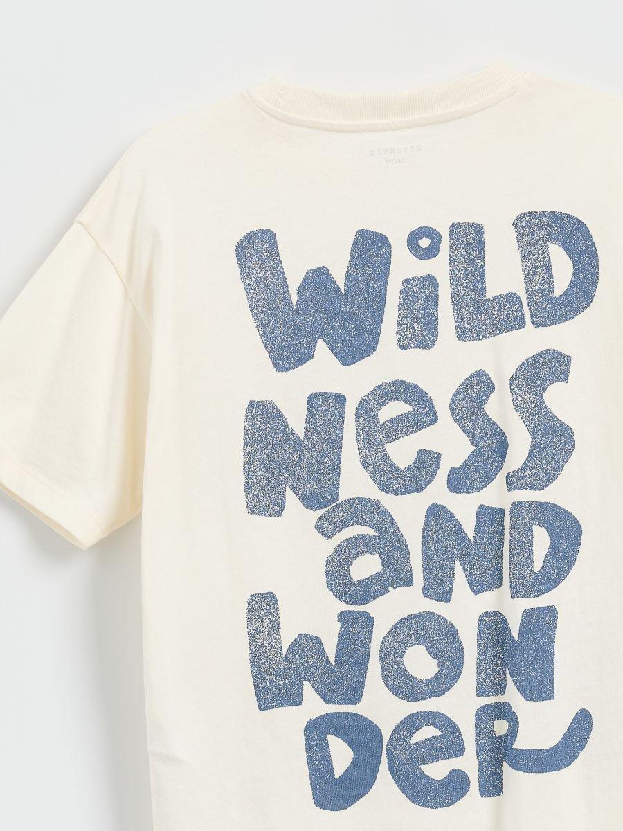 White T-Shirt With Print, , large image number 1