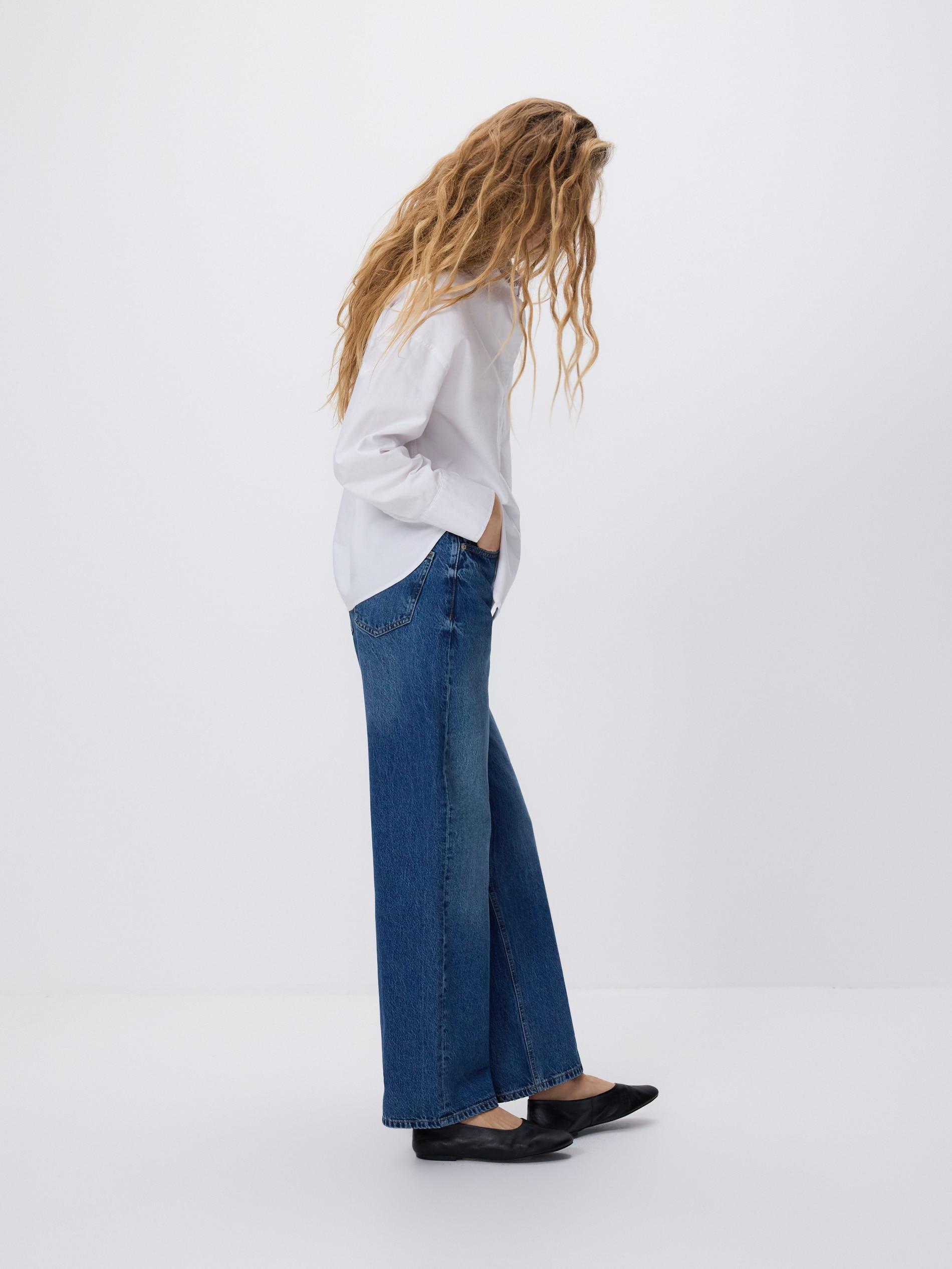 Blue Wide-leg jeans, Blue, large image number 3