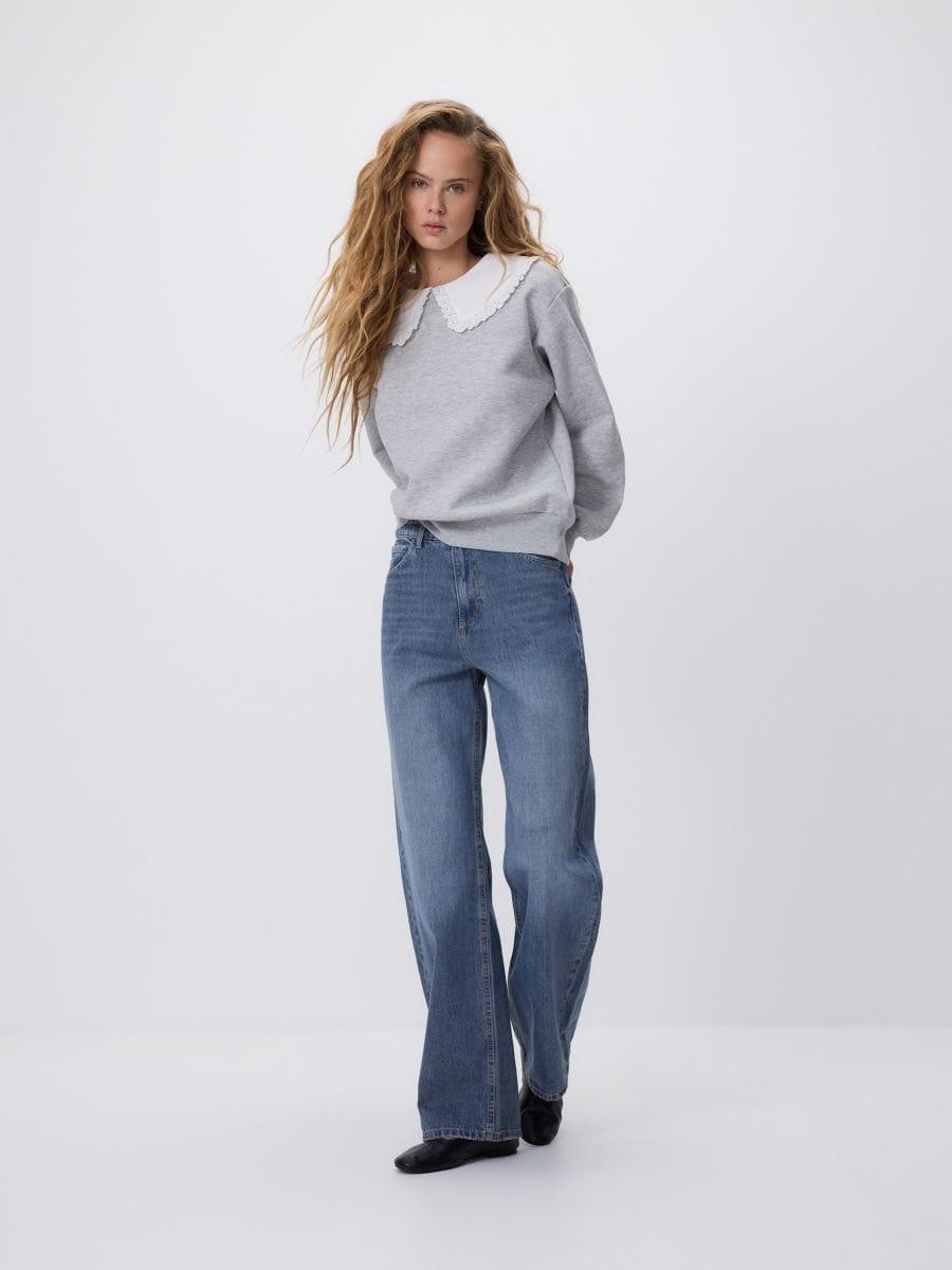Blue Wide-leg jeans, Blue, large image number 0