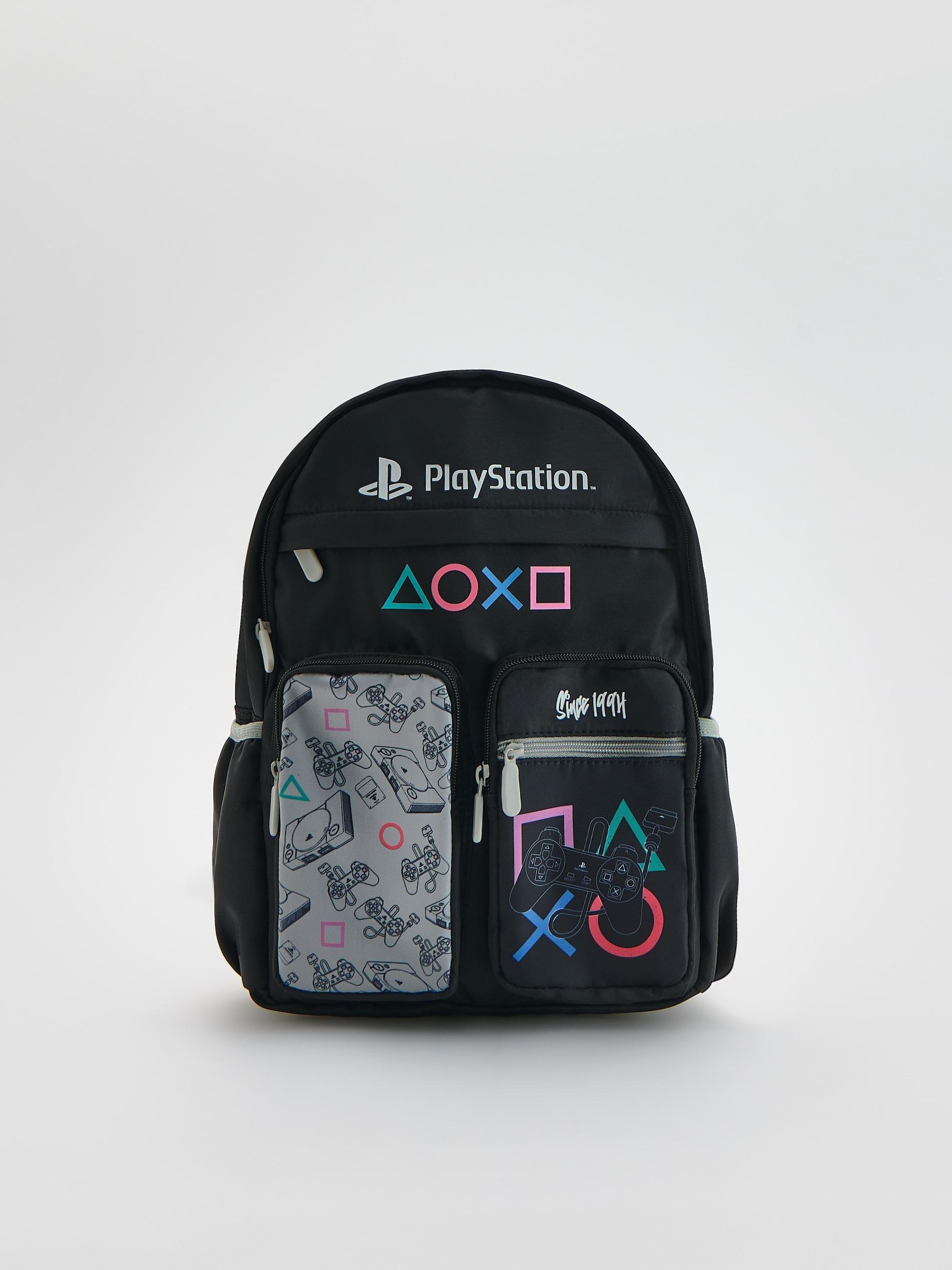 Black Playstation Backpack, Black, large image number 0
