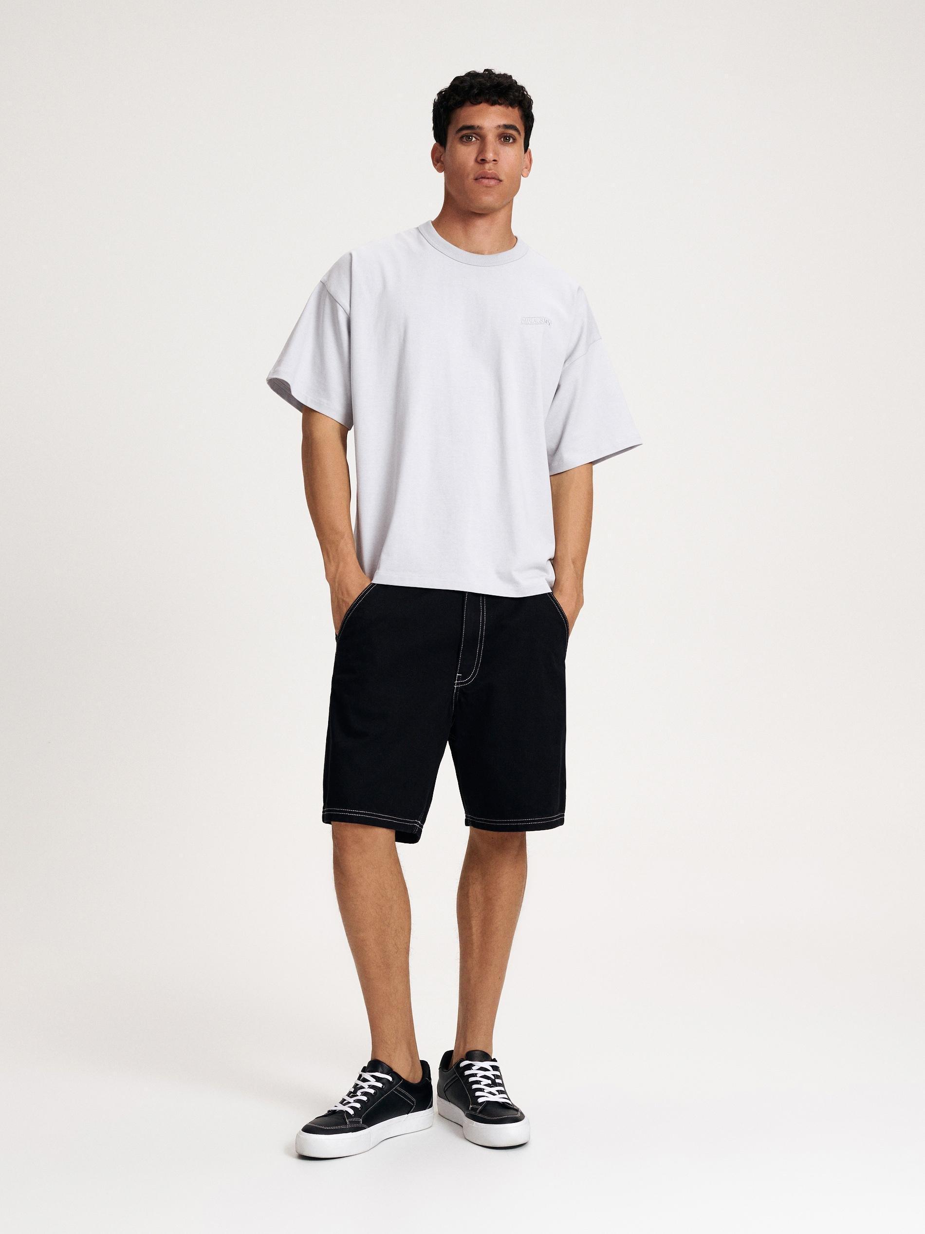 Grey Oversized T-Shirt With Print, , large image number 0
