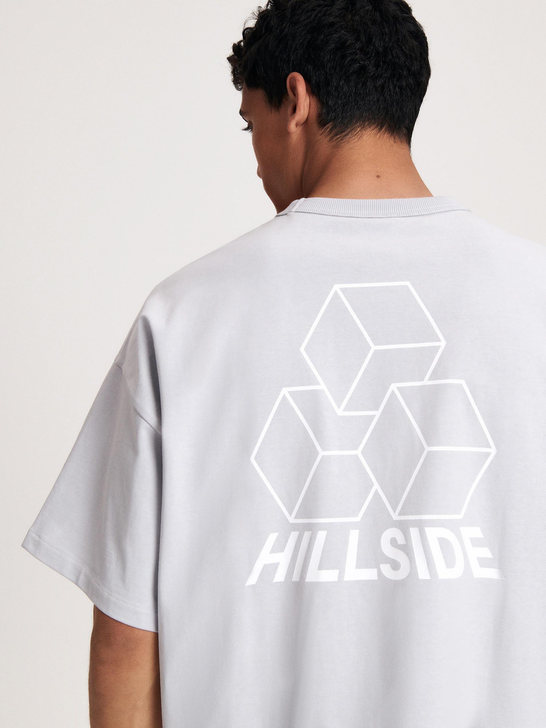Grey Oversized T-Shirt With Print, , large image number 2