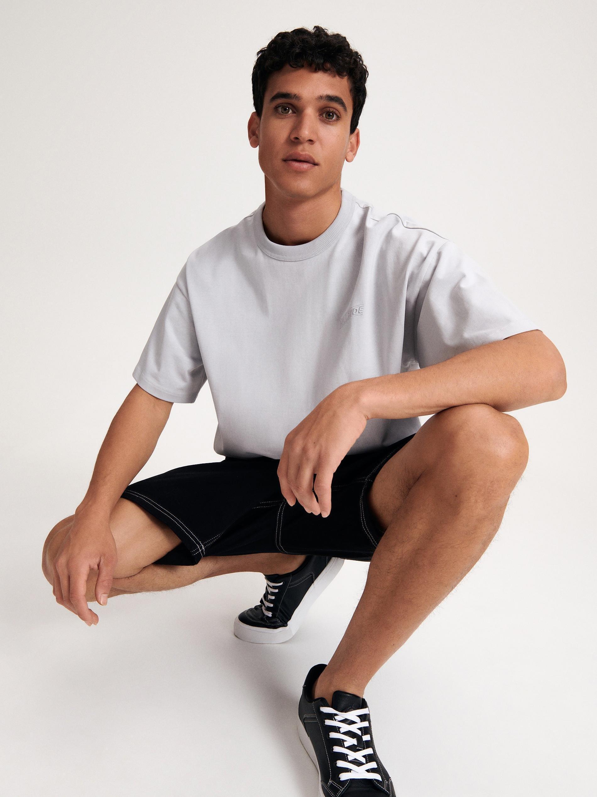 Grey Oversized T-Shirt With Print, , large image number 3