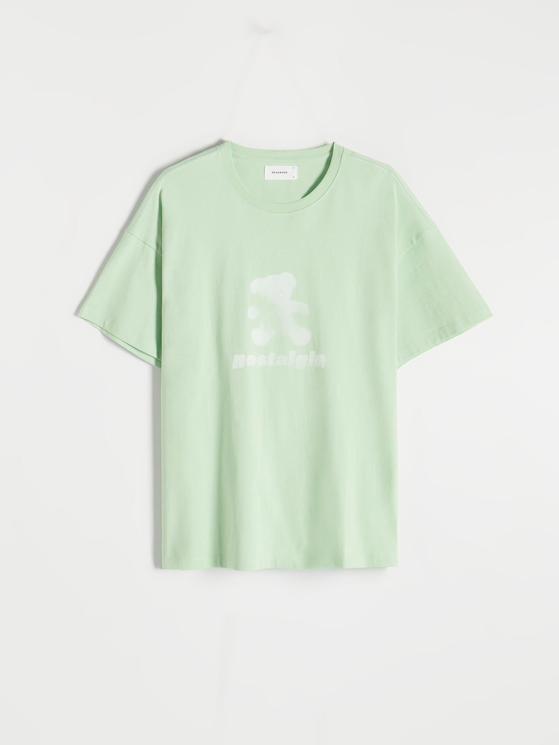 Green Printed Oversized T-Shirt, , large image number 2