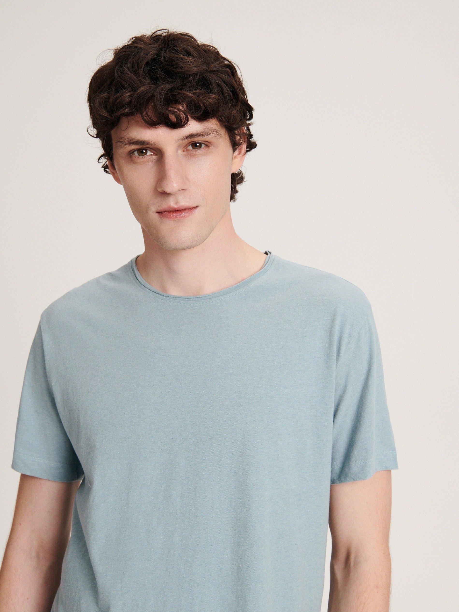 Blue Round Neck T-Shirt, , large image number 1