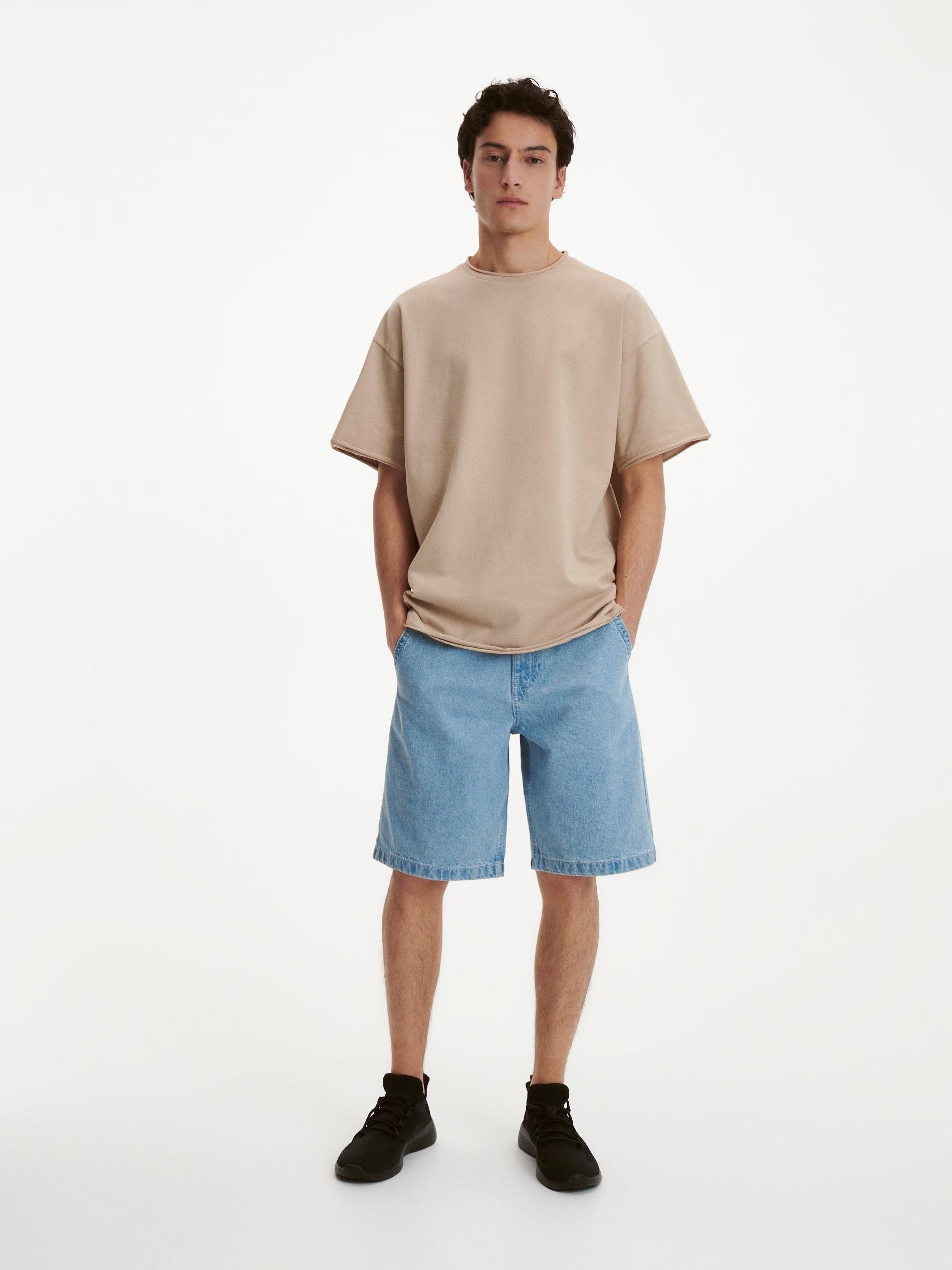 Beige Cotton T-Shirt, , large image number 0