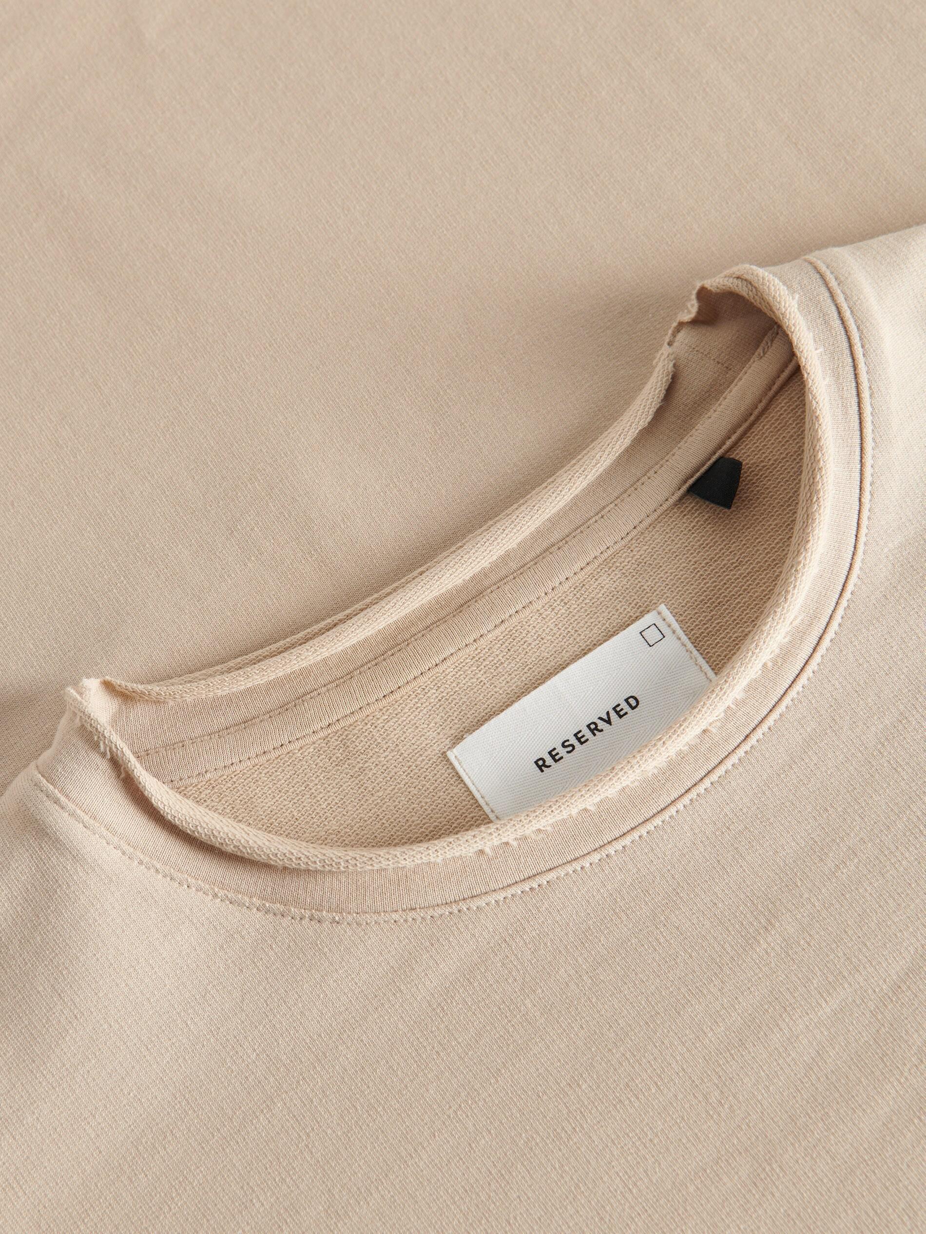Beige Cotton T-Shirt, , large image number 4
