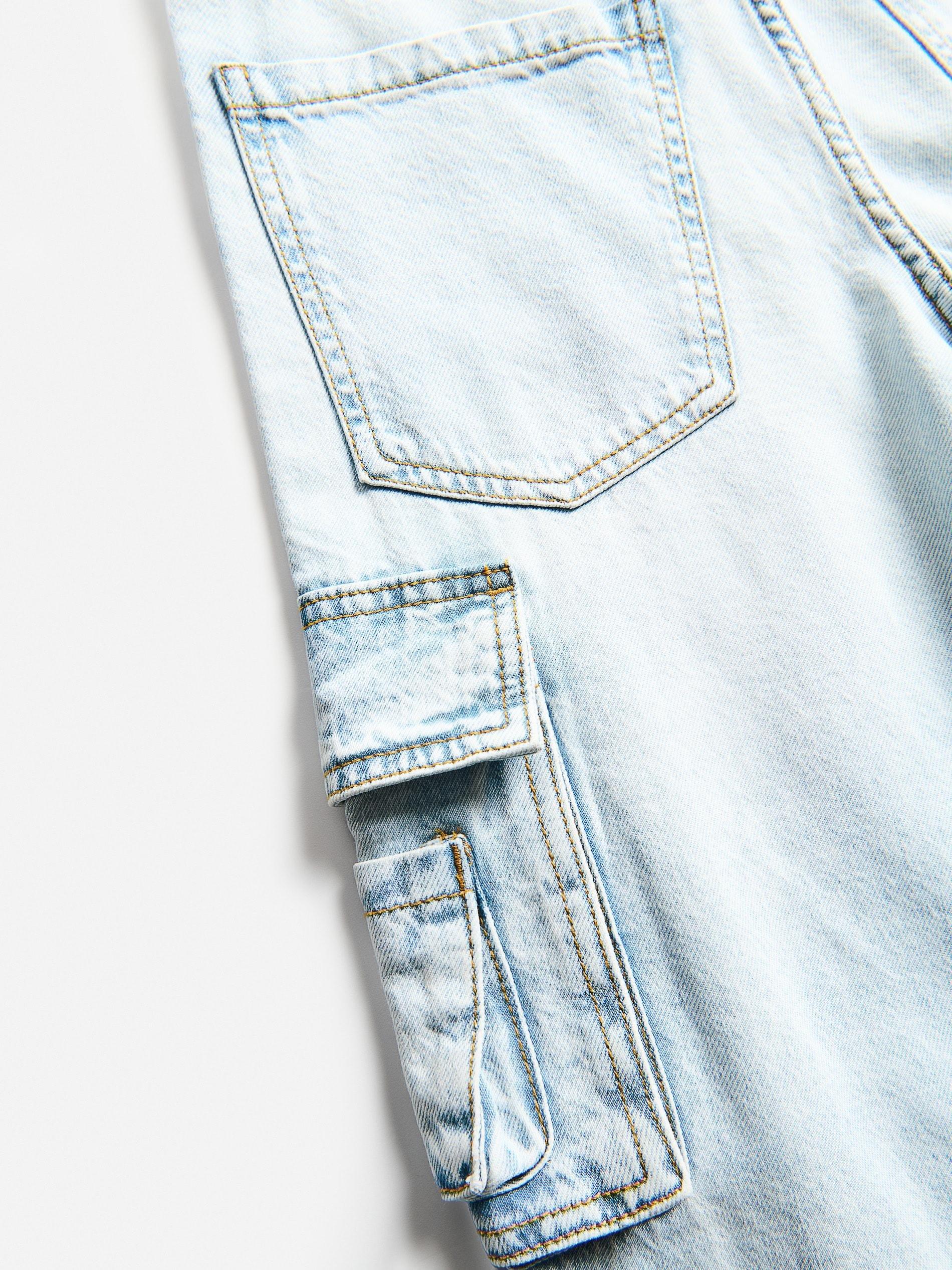جينز باغي أزرق, Blue, medium