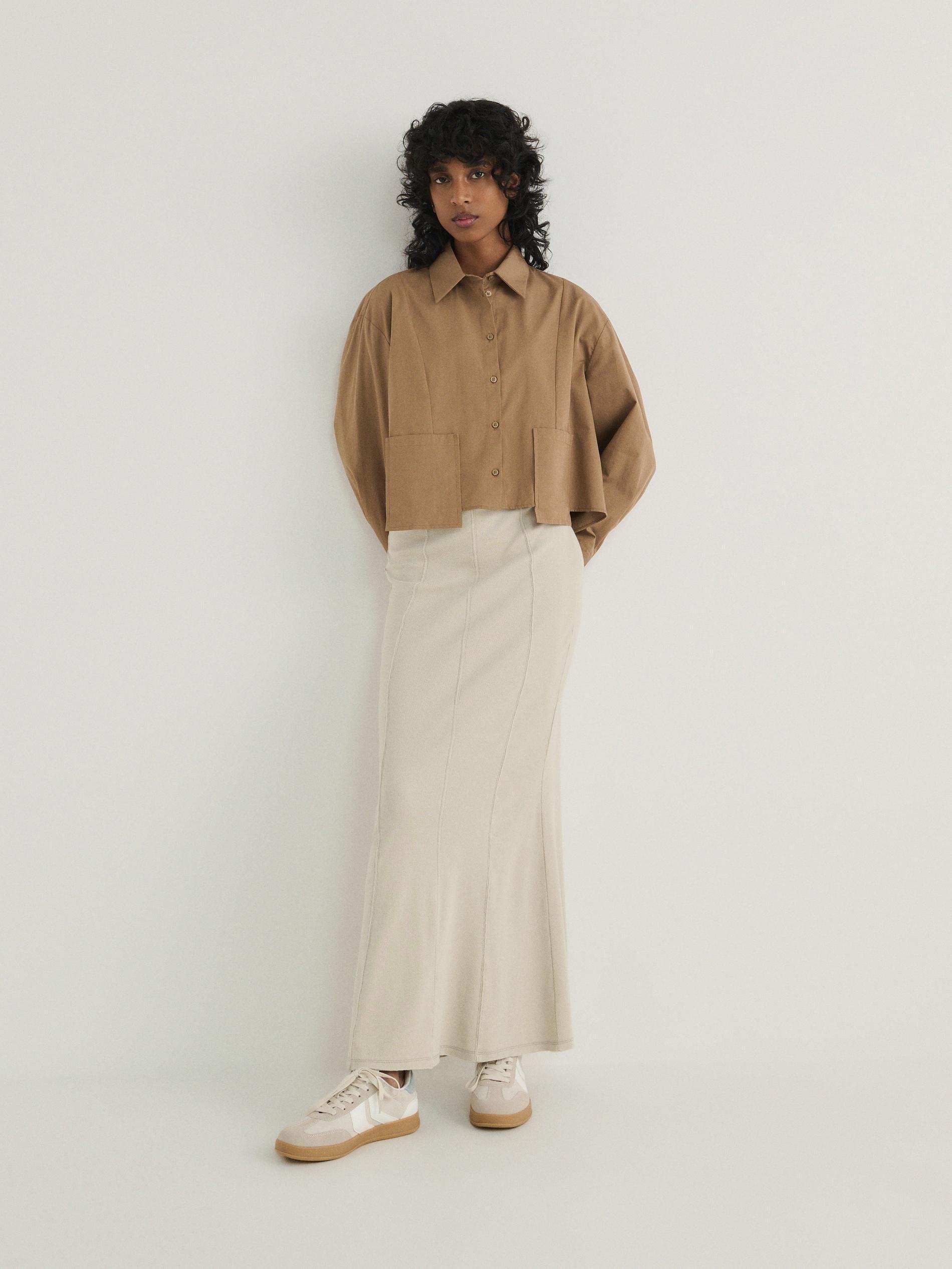 Reserved - Beige Maxi Skirt