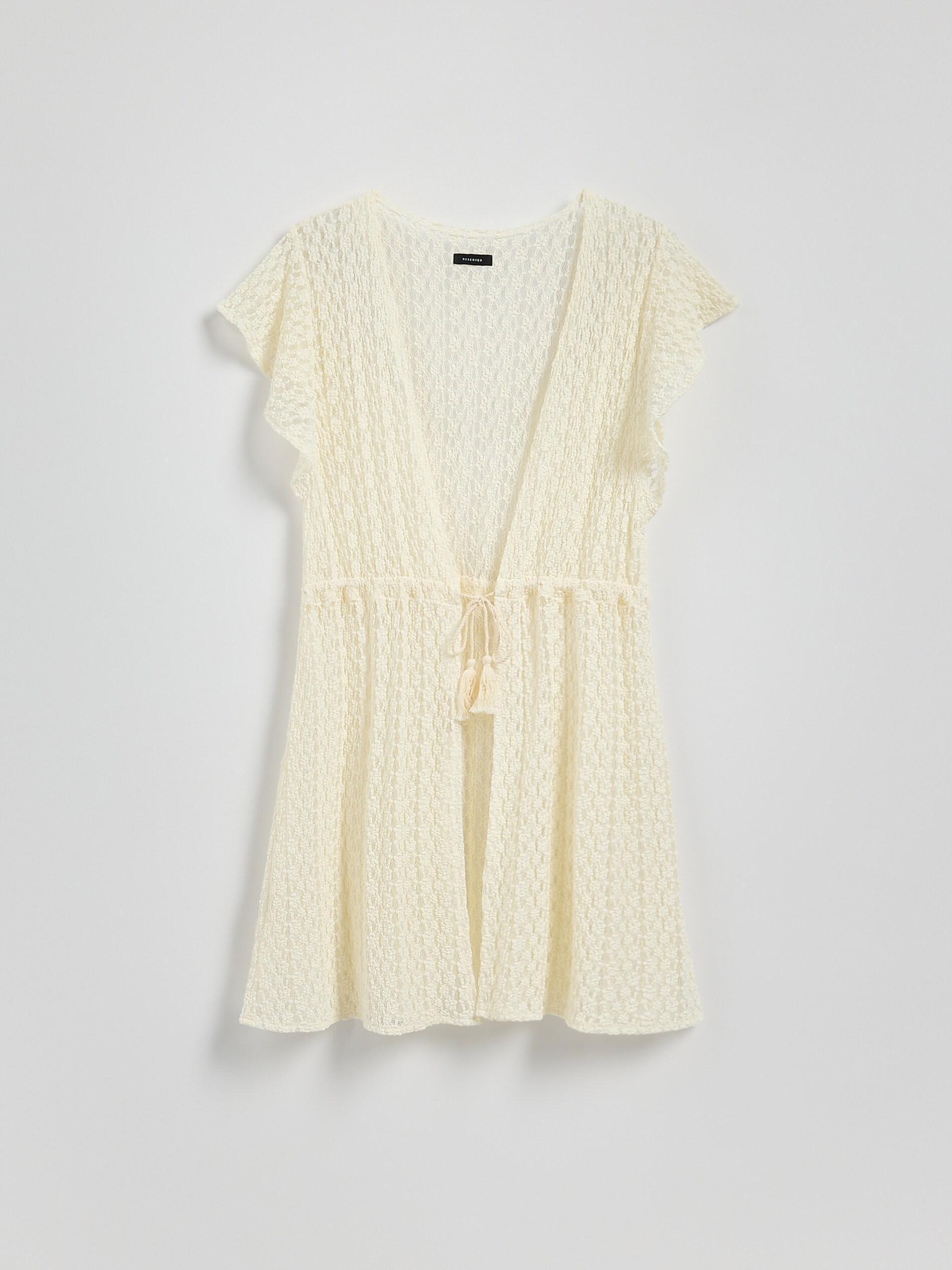 Cream Ladies` Poncho, , large image number 0
